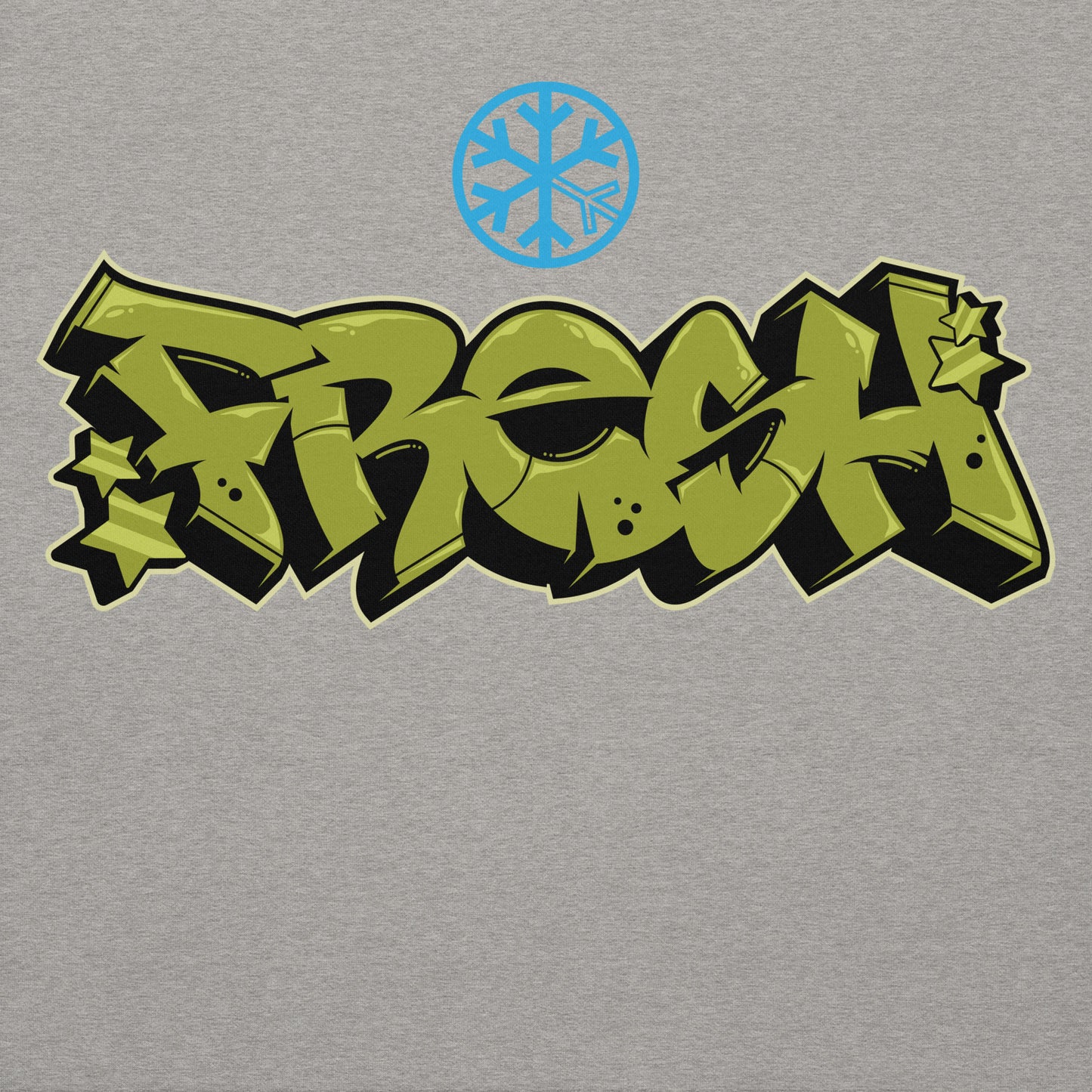 Gray-Fresh Graffiti Piece Hoodie from B.Different Clothing, graphic, graffiti-inspired streetwear