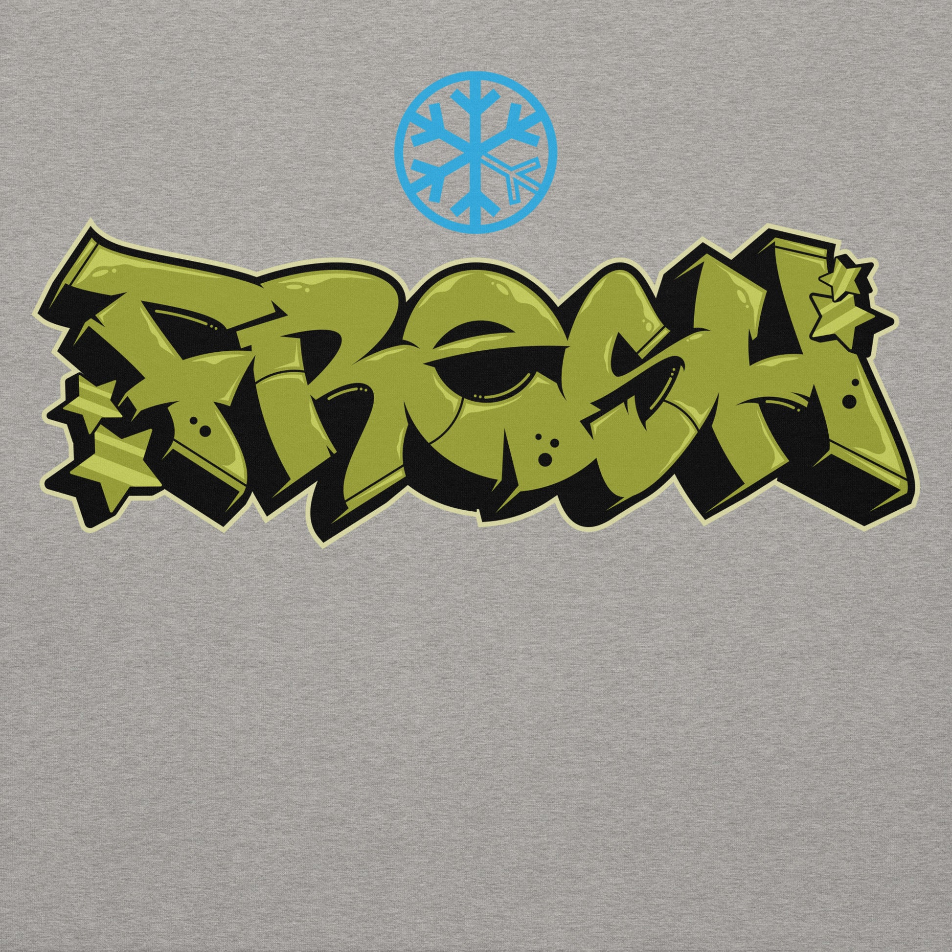 Gray-Fresh Graffiti Piece Hoodie from B.Different Clothing, graphic, graffiti-inspired streetwear