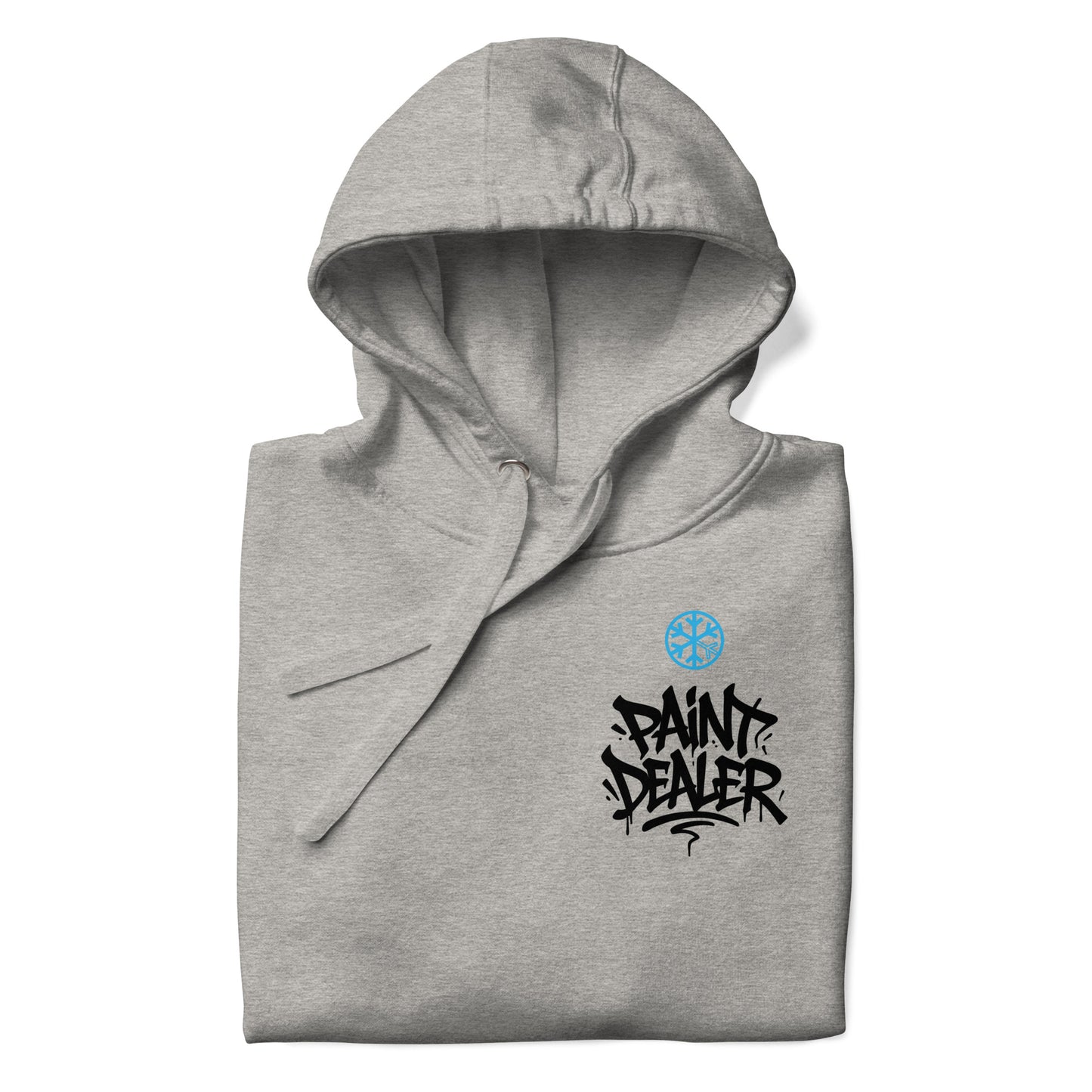 Gray-Paint Dealer Graffiti Character Hoodie from B.Different Clothing, folded, graffiti-inspired streetwear