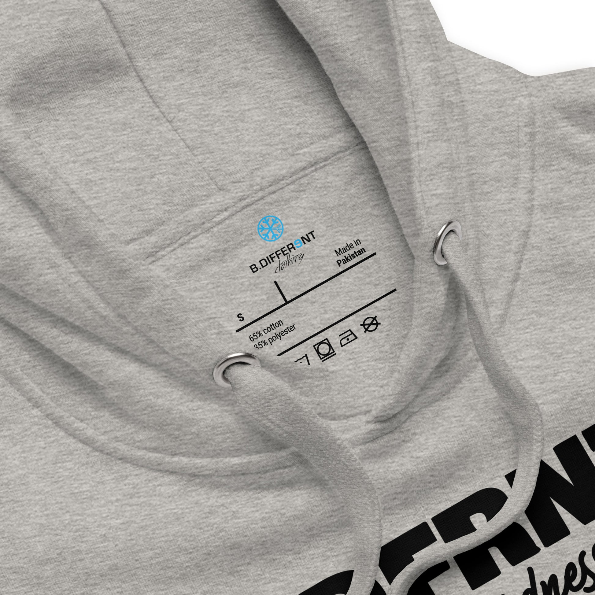 Gray-Black Sheep Hoodie from B.Different Clothing, collar, graffiti-inspired streetwear