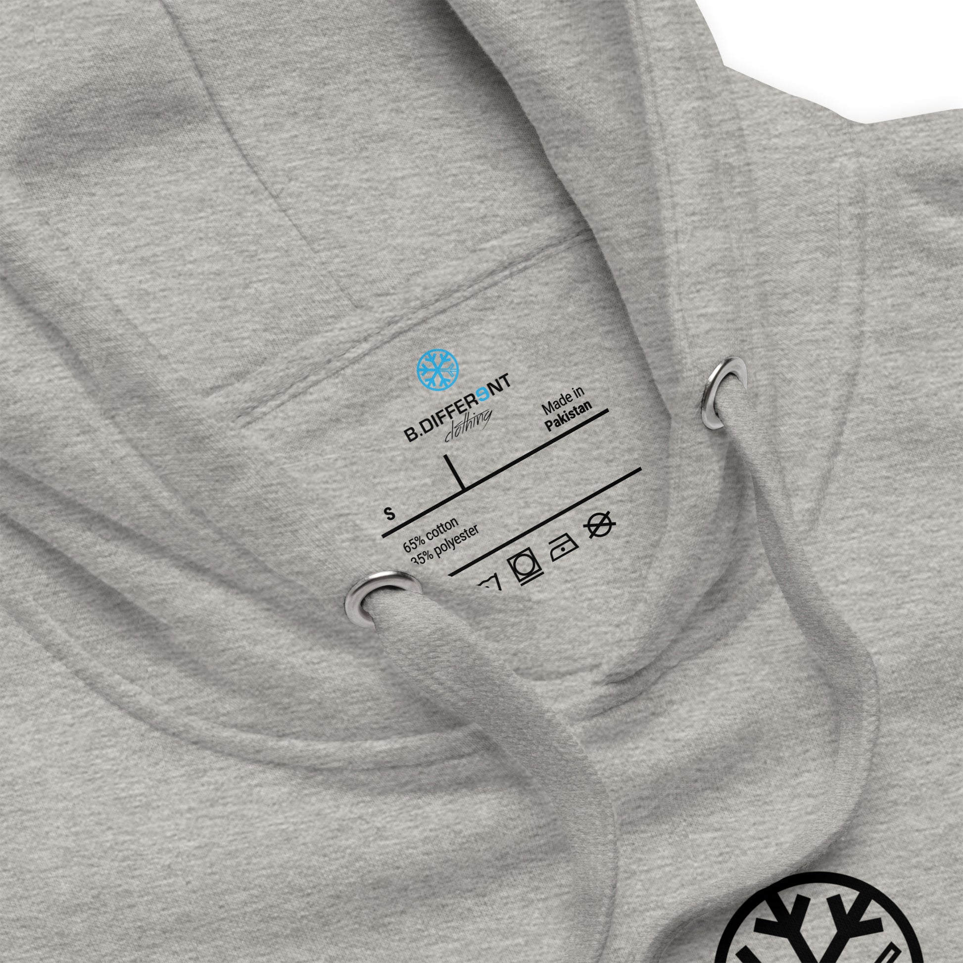 Gray-Outsider Graffiti Tag Sweatshirt from B.Different Clothing, collar, graffiti-inspired streetwear