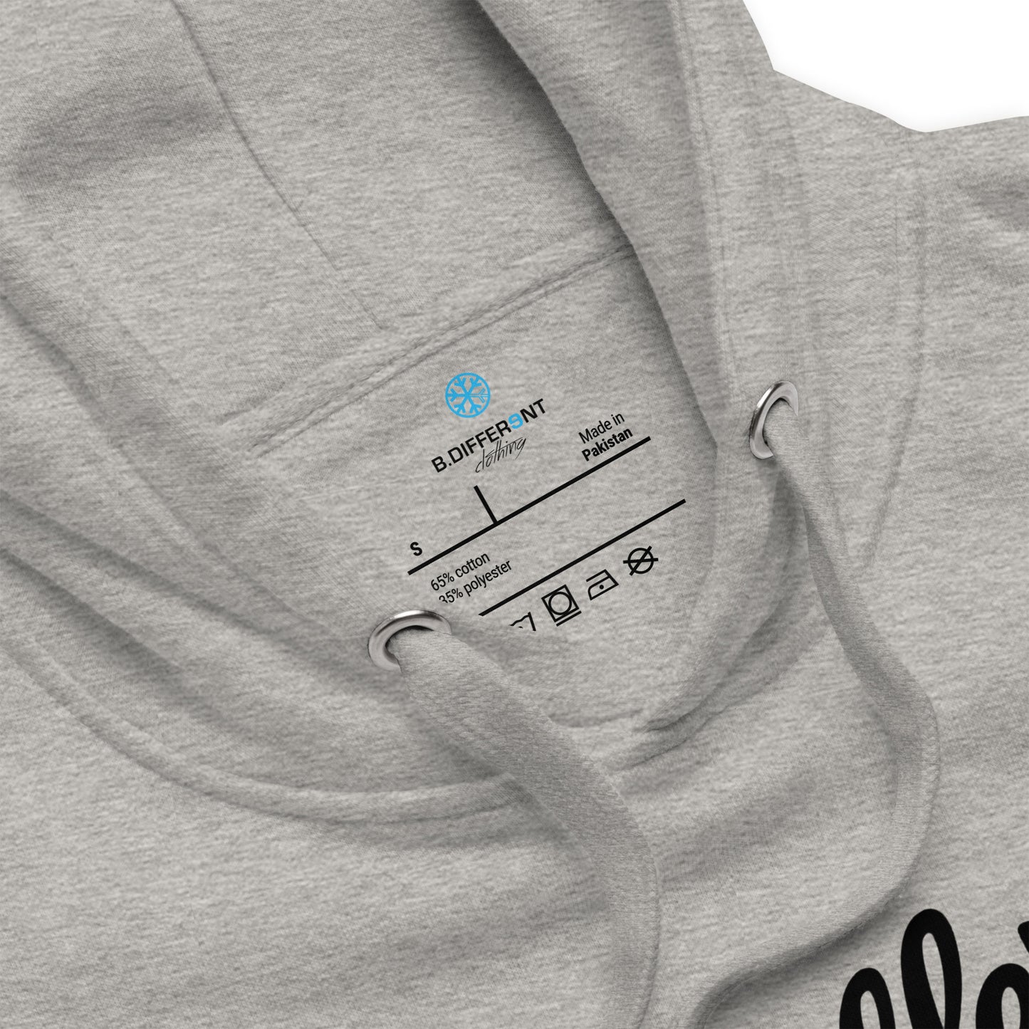 Gray-The League Hoodie from B.Different Clothing, collar, graffiti-inspired streetwear