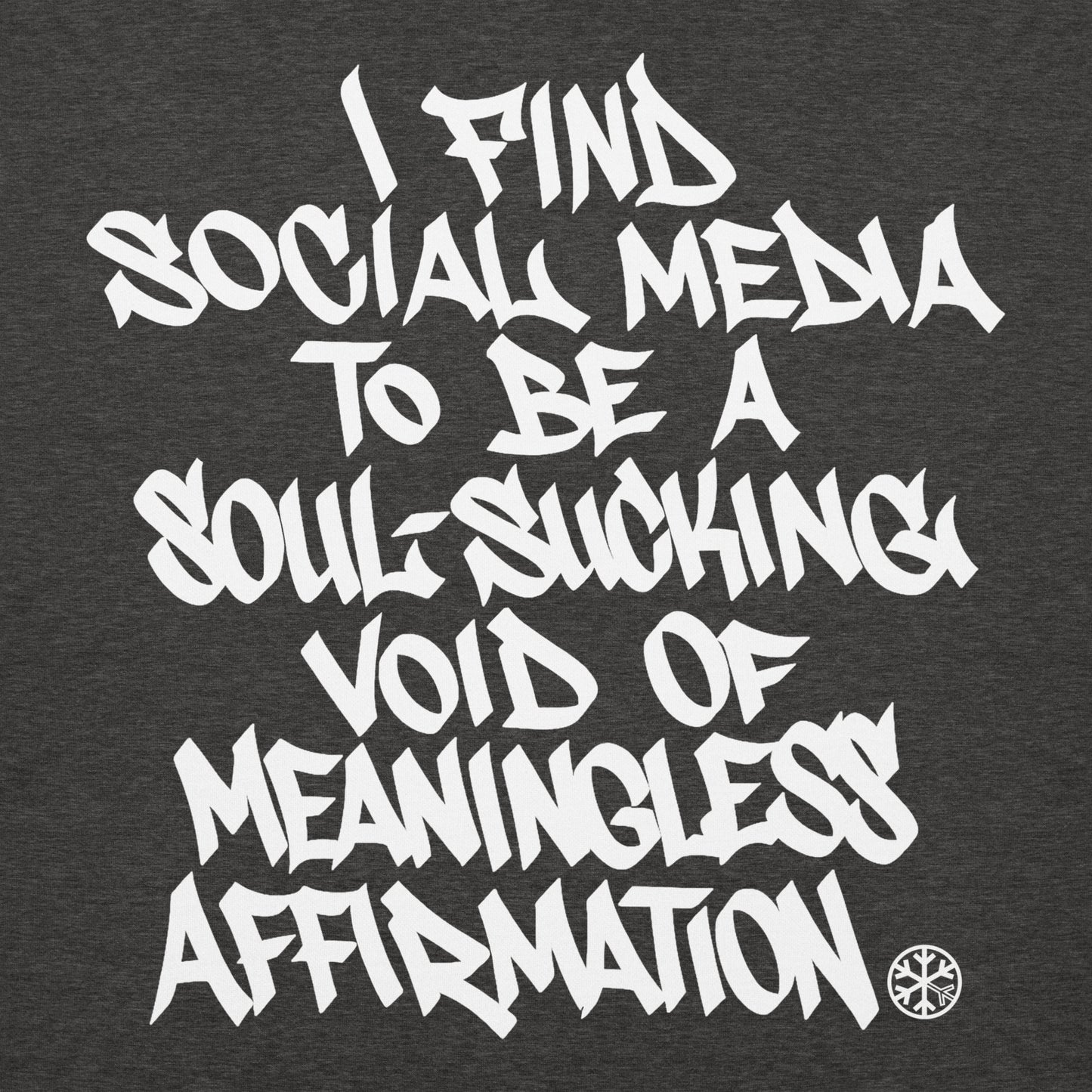 Darkgray-Social Media Graffiti Tag Hoodie from B.Different Clothing, graphic, graffiti-inspired streetwear