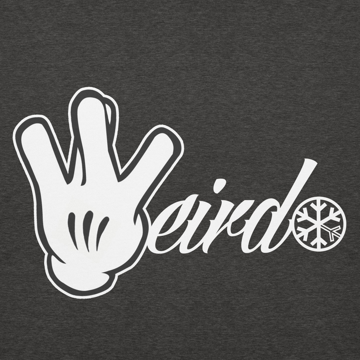 Darkgray-Weirdo Hand Sign Hoodie from B.Different Clothing, graphic, graffiti-inspired streetwear
