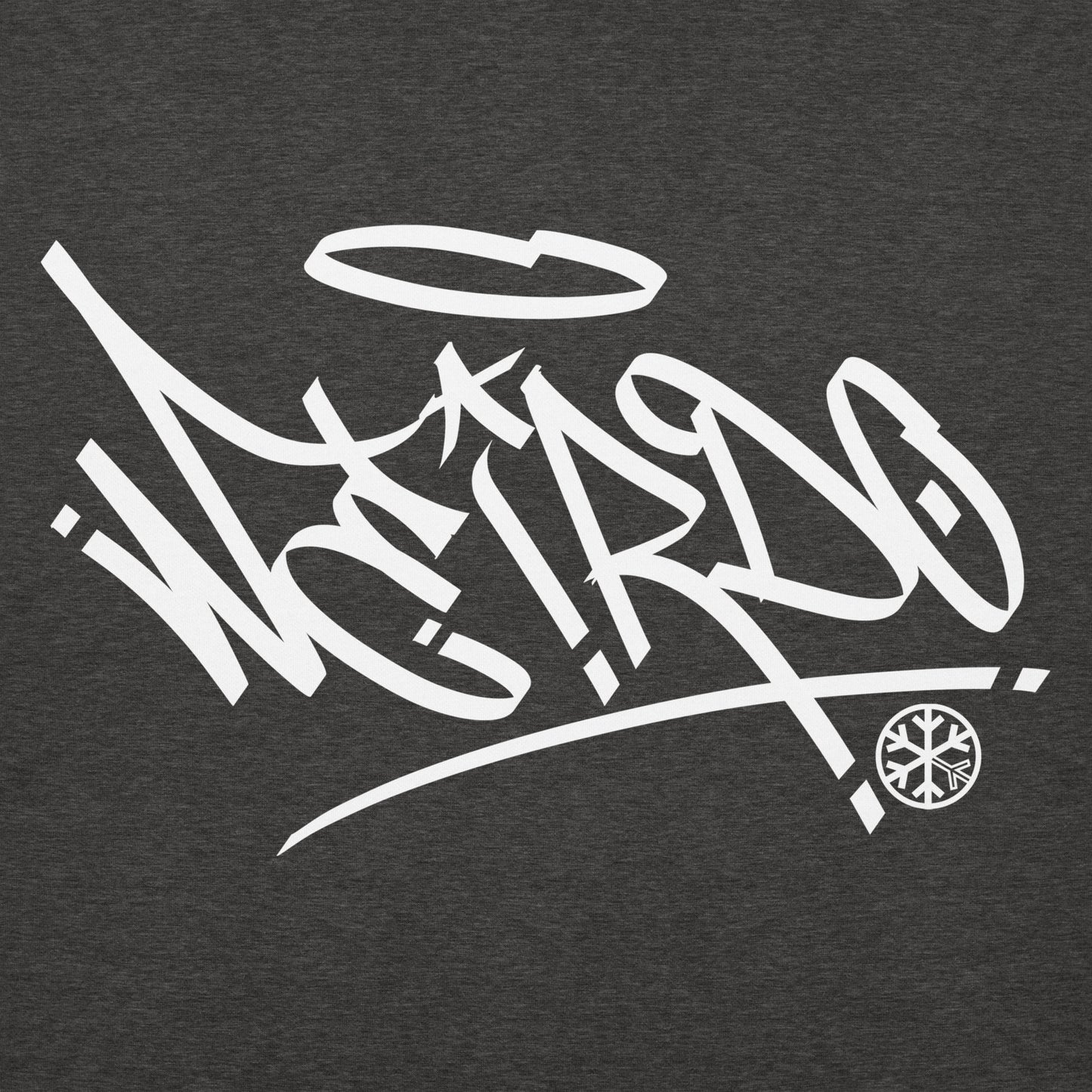 Darkgray-Weirdo Tag Graffiti Hoodie from B.Different Clothing, graphic, graffiti-inspired streetwear
