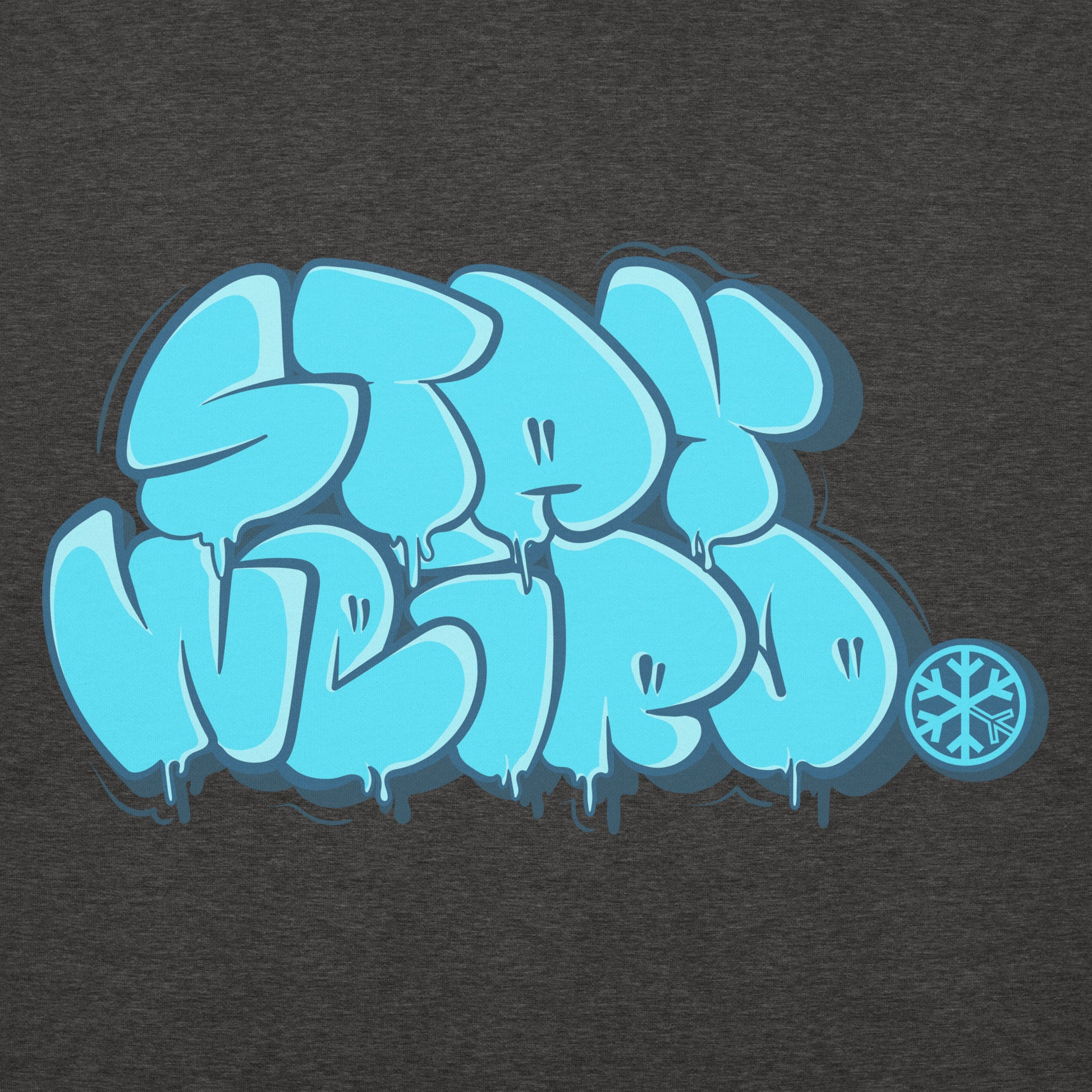 Darkgray-Stay Weird Graffiti Throw-up Hoodie from B.Different Clothing, graphic, graffiti-inspired streetwear
