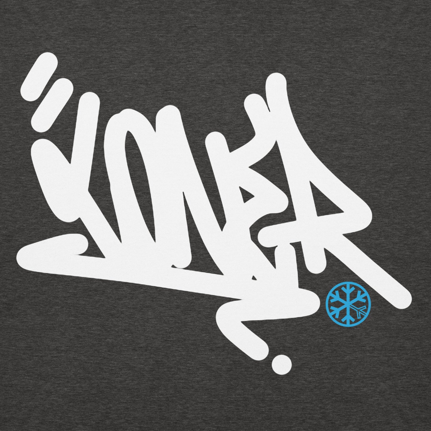 Darkgray-Loner Graffiti Tag Hoodie from B.Different Clothing, graphic, graffiti-inspired streetwear