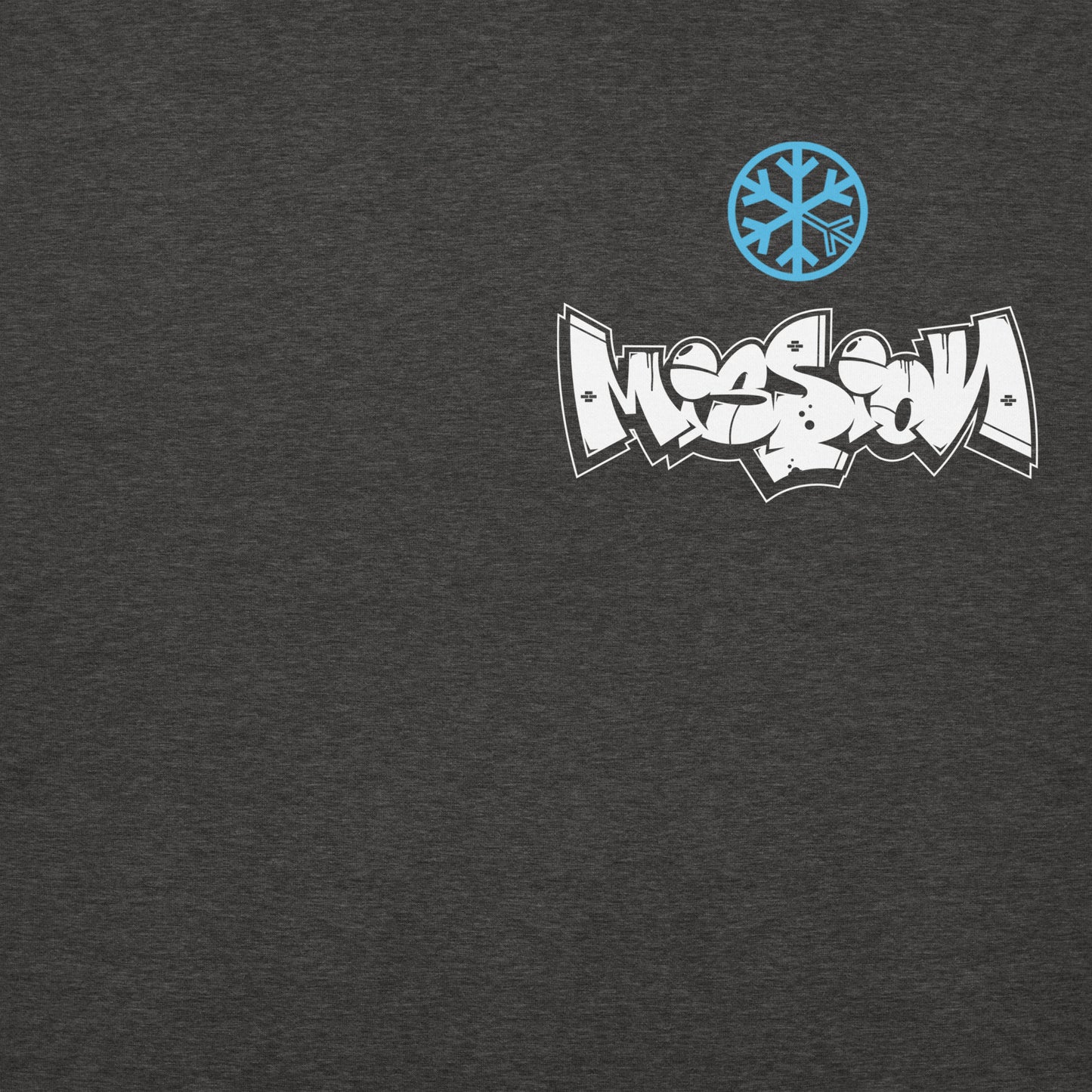 Darkgray-Mission Graffiti Character Hoodie from B.Different Clothing, front graphic, graffiti-inspired streetwear