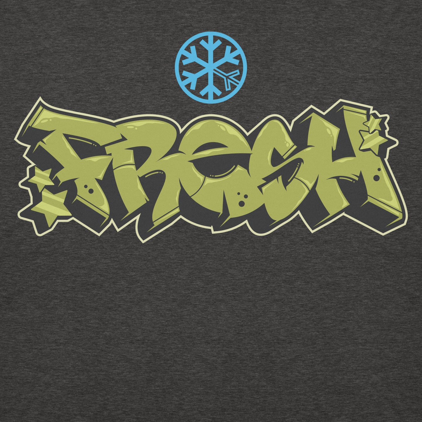 Darkgray-Fresh Graffiti Piece Hoodie from B.Different Clothing, graphic, graffiti-inspired streetwear