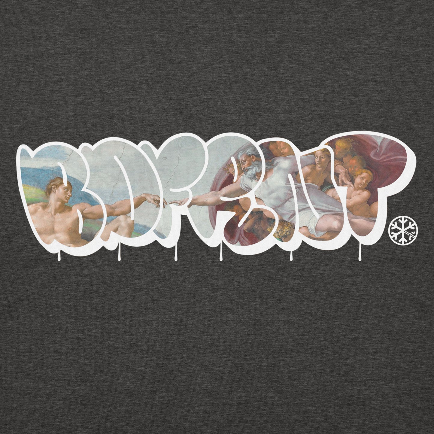 Darkgray-BDFRNT Throwie x Creation of Adam Graffiti Hoodie from B.Different Clothing, graphic, graffiti-inspired streetwear