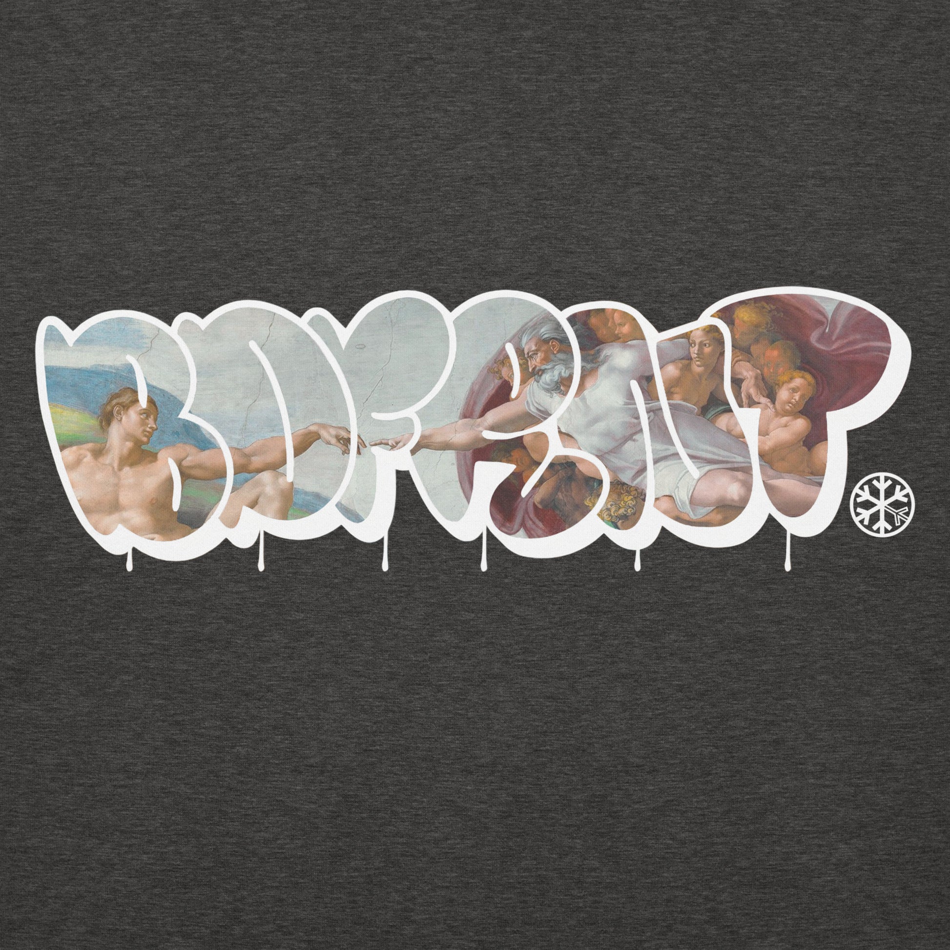 Darkgray-BDFRNT Throwie x Creation of Adam Graffiti Hoodie from B.Different Clothing, graphic, graffiti-inspired streetwear