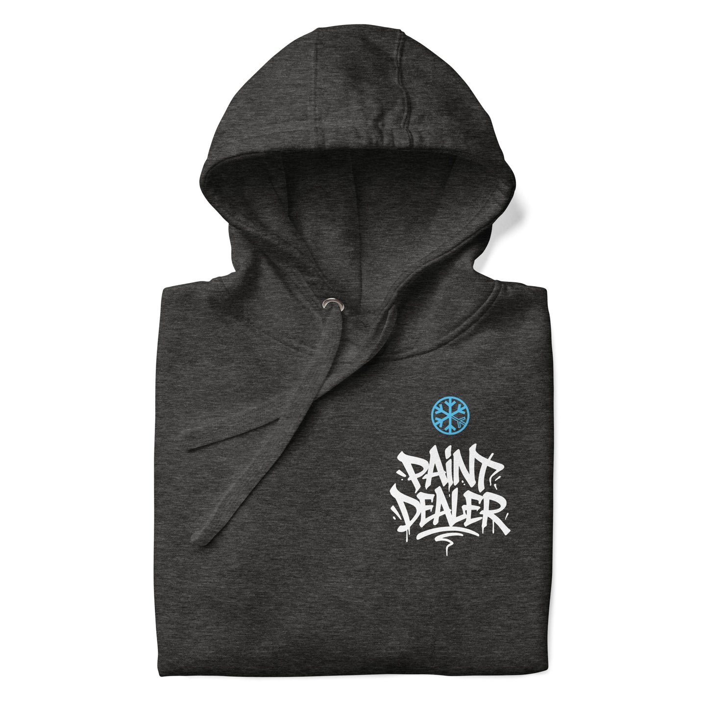 Darkgray-Paint Dealer Graffiti Character Hoodie from B.Different Clothing, folded, graffiti-inspired streetwear