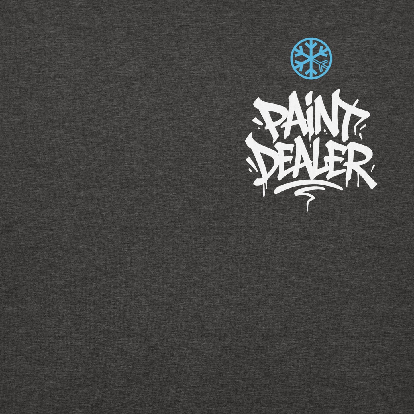 Darkgray-Paint Dealer Graffiti Character Hoodie from B.Different Clothing, front graphic, graffiti-inspired streetwear
