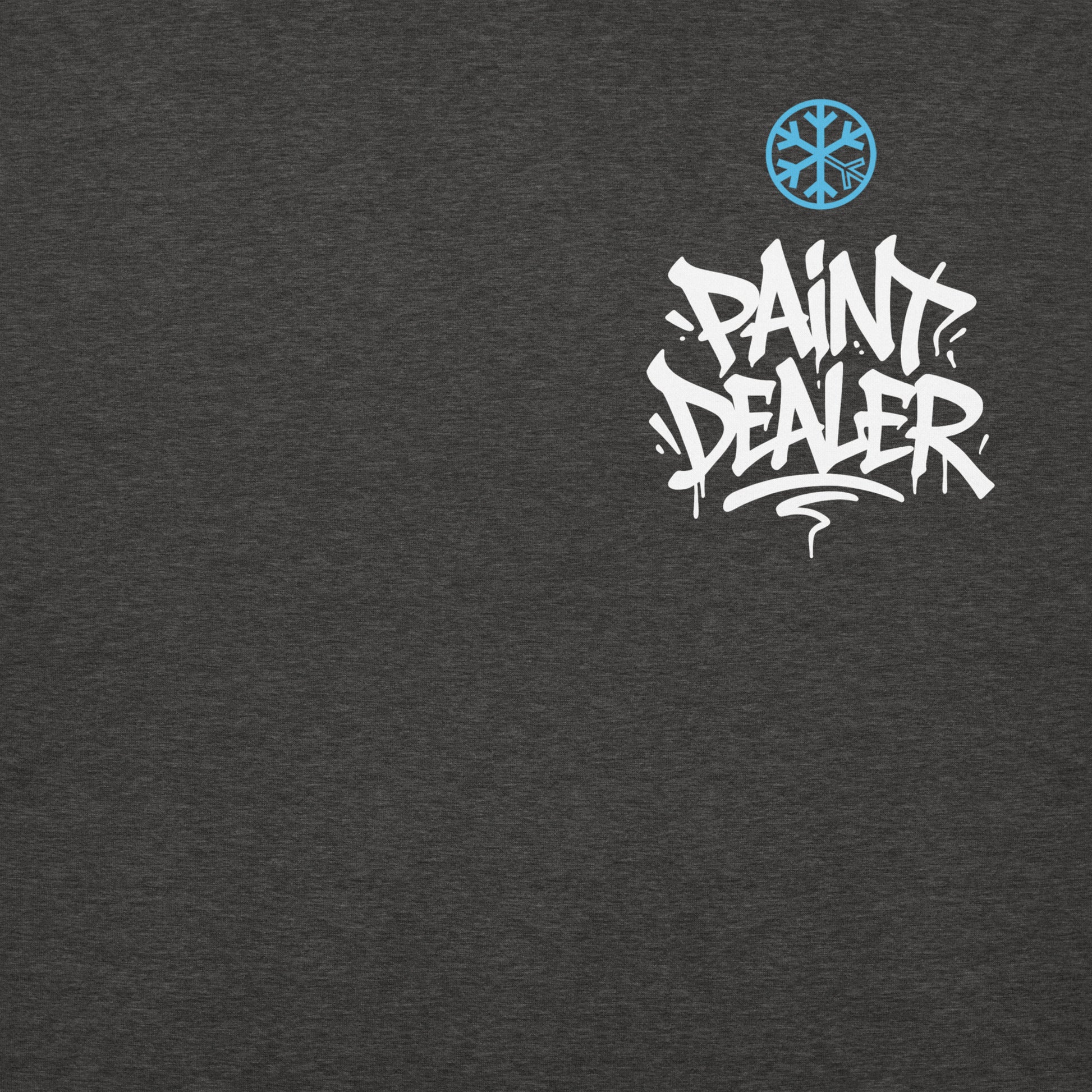 Darkgray-Paint Dealer Graffiti Character Hoodie from B.Different Clothing, front graphic, graffiti-inspired streetwear
