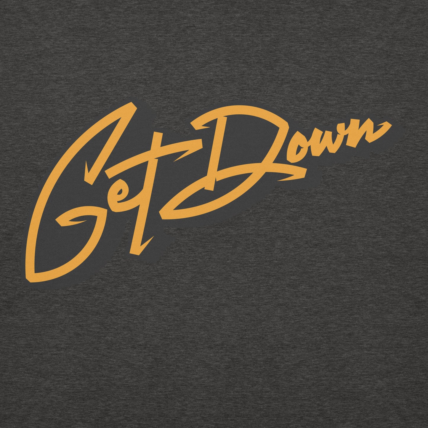 Darkgray-Get Down Graffiti Lettering Hoodie from B.Different Clothing, graphic, graffiti-inspired streetwear