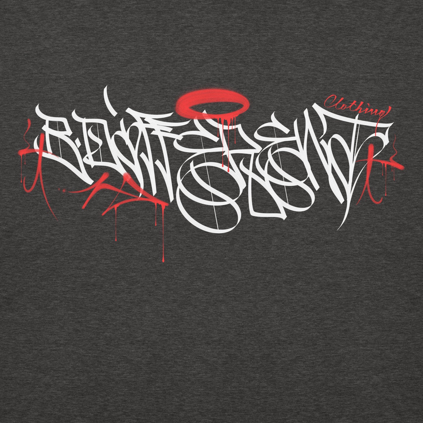 Darkgray-Caos One Collab Graffiti Hoodie from B.Different Clothing, graphic, graffiti-inspired streetwear