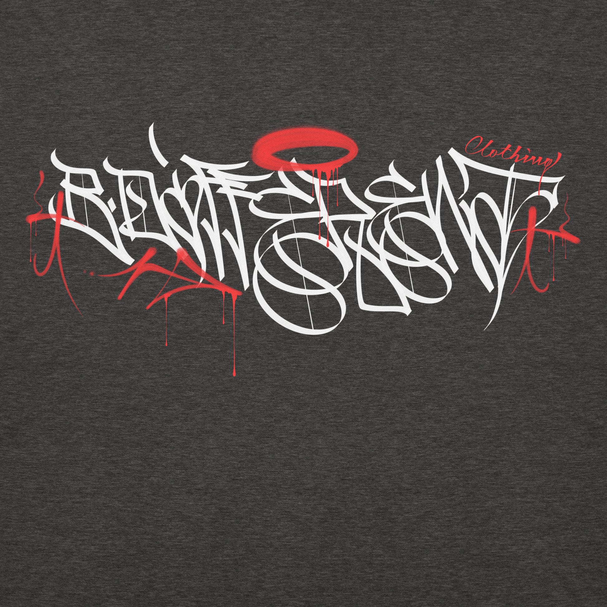 Darkgray-Caos One Collab Graffiti Hoodie from B.Different Clothing, graphic, graffiti-inspired streetwear