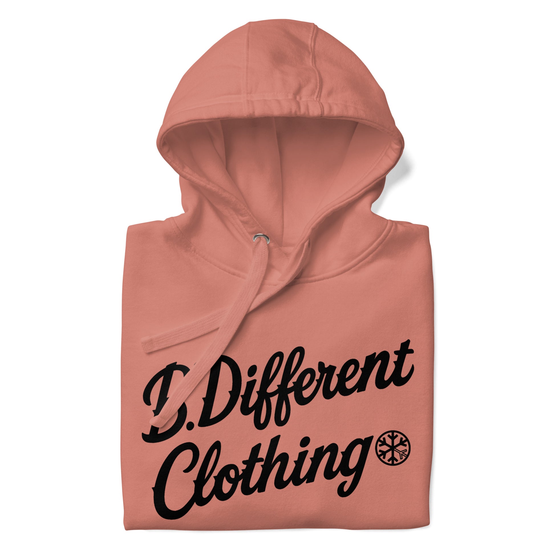 Pink-The League Hoodie from B.Different Clothing, folded, graffiti-inspired streetwear