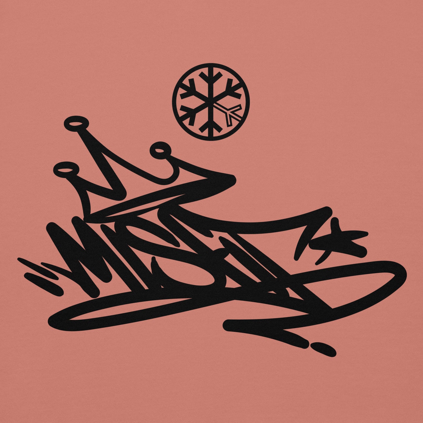 Pink-Misfit Graffiti Tag Hoodie from B.Different Clothing, graphic, graffiti-inspired streetwear