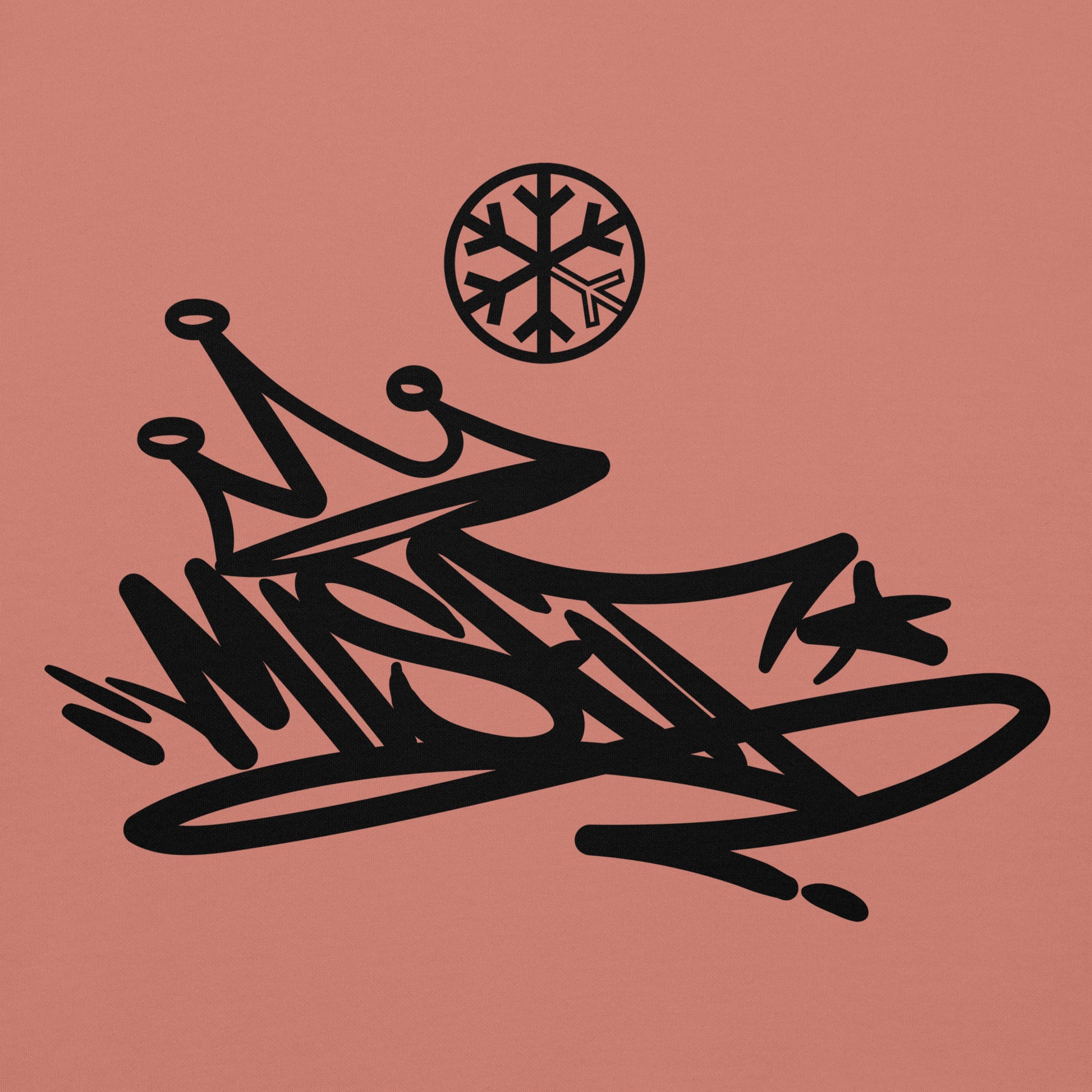 Pink-Misfit Graffiti Tag Hoodie from B.Different Clothing, graphic, graffiti-inspired streetwear