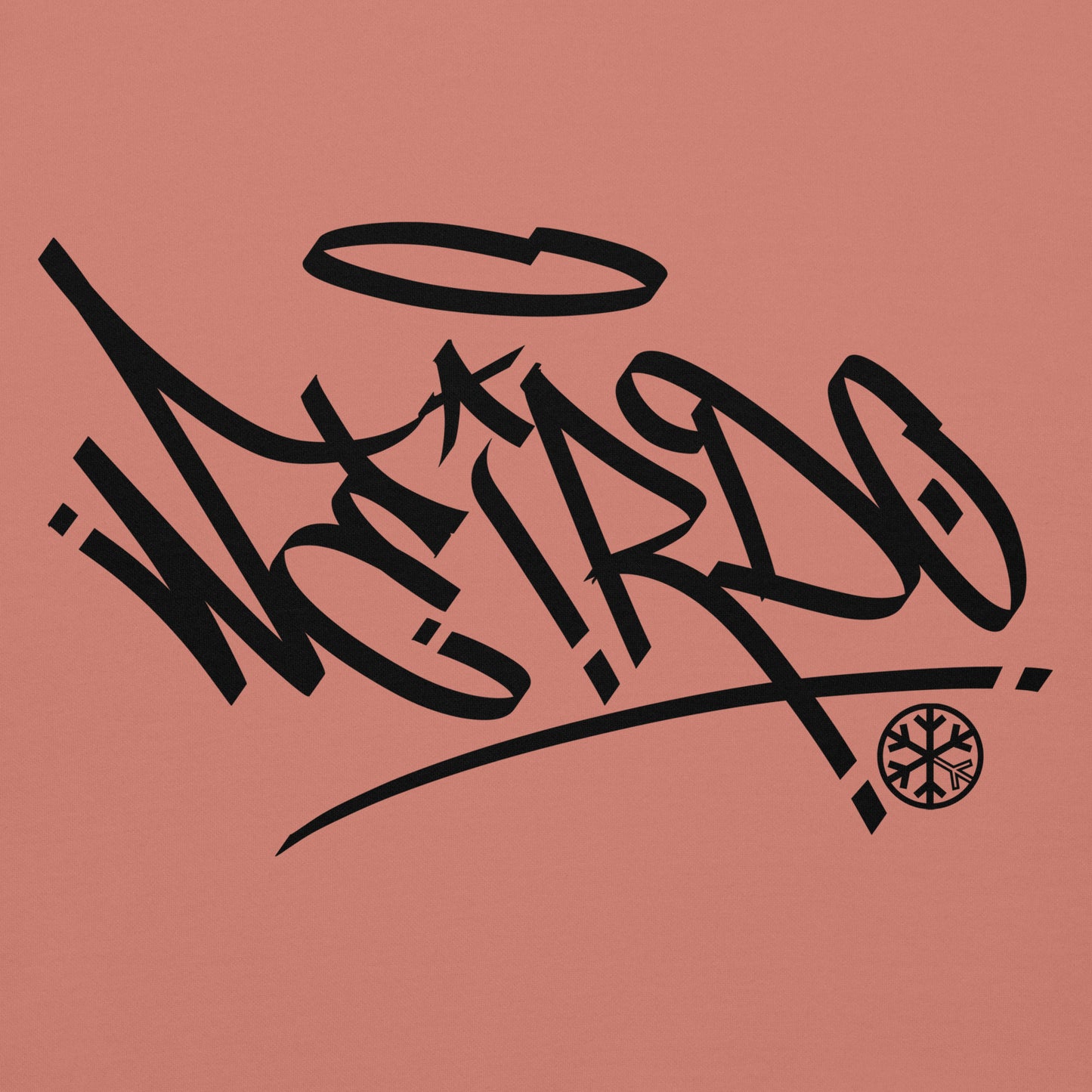 Pink-Weirdo Tag Graffiti Hoodie from B.Different Clothing, graphic, graffiti-inspired streetwear