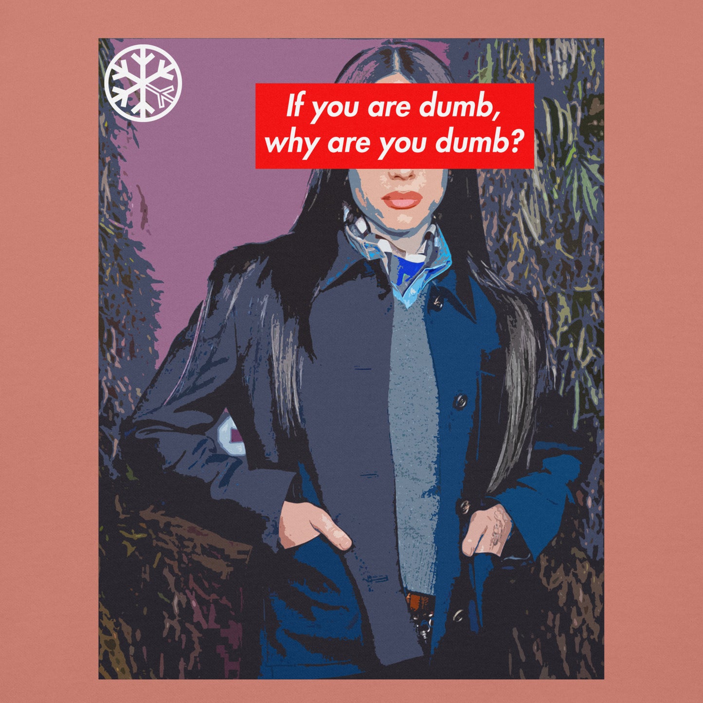 Pink-Why Are You Dumb Hoodie from B.Different Clothing, graphic, graffiti-inspired streetwear