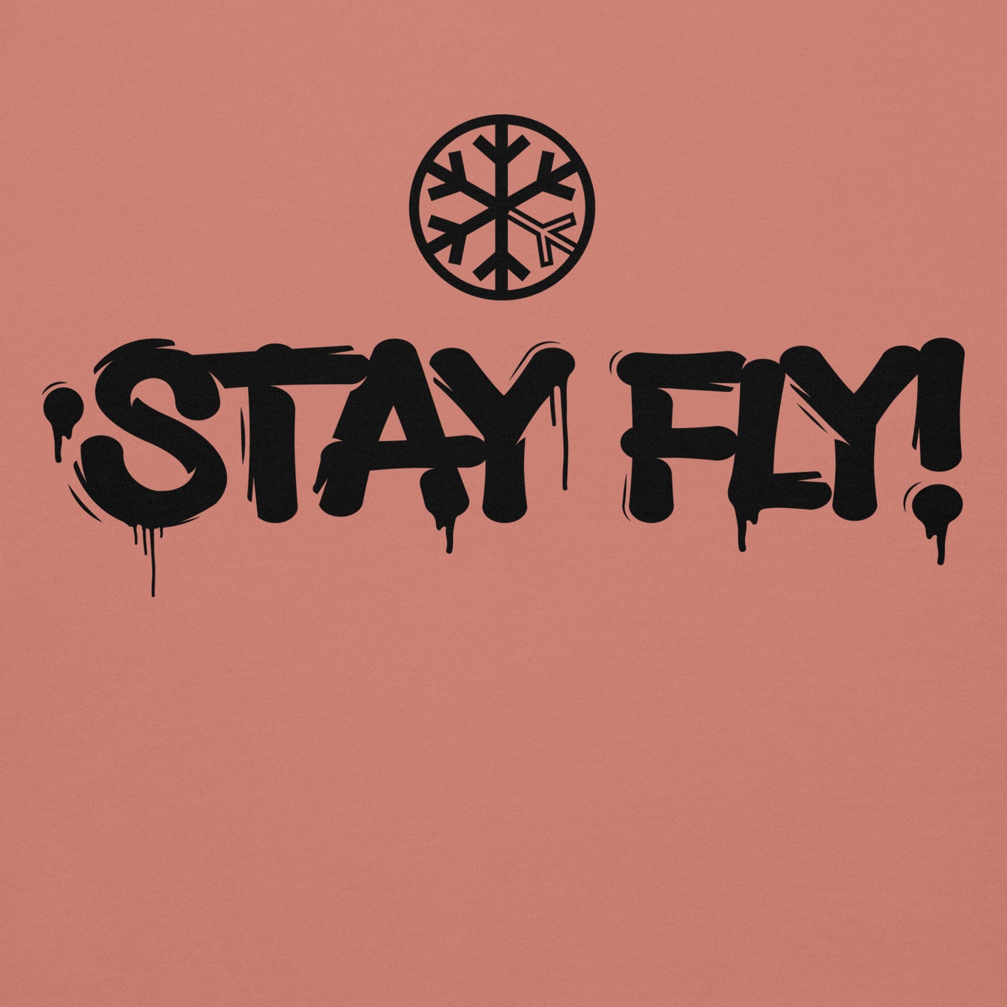 Pink-Stay Fly Graffiti Tag Hoodie from B.Different Clothing, graphic, graffiti-inspired streetwear