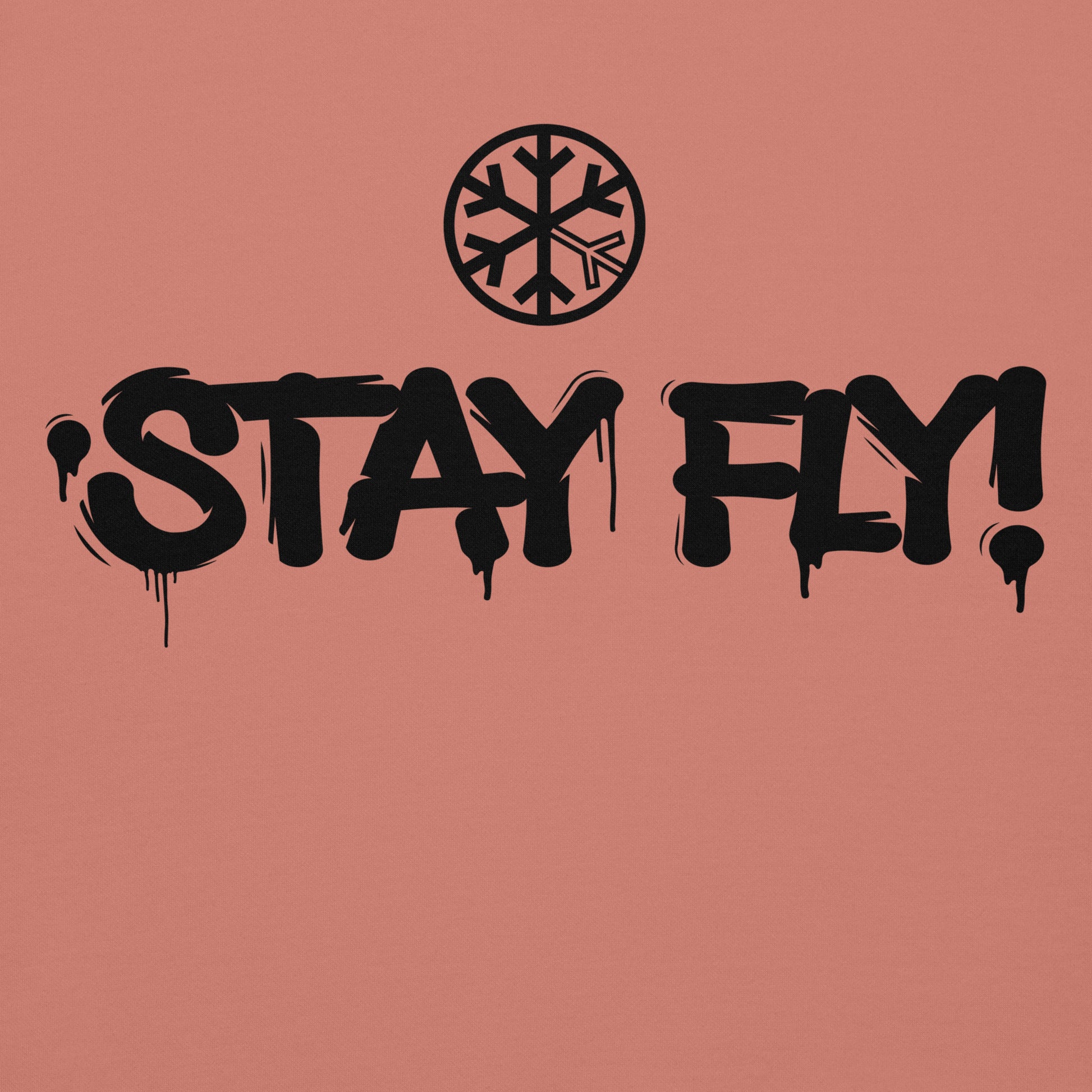 Pink-Stay Fly Graffiti Tag Hoodie from B.Different Clothing, graphic, graffiti-inspired streetwear