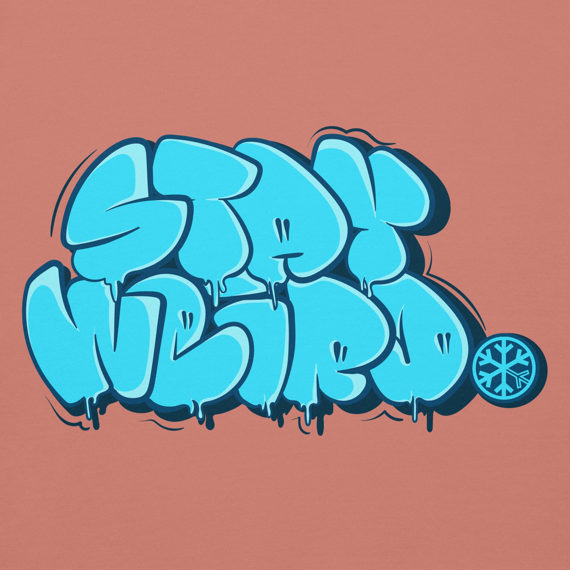 Pink-Stay Weird Graffiti Throw-up Hoodie from B.Different Clothing, graphic, graffiti-inspired streetwear