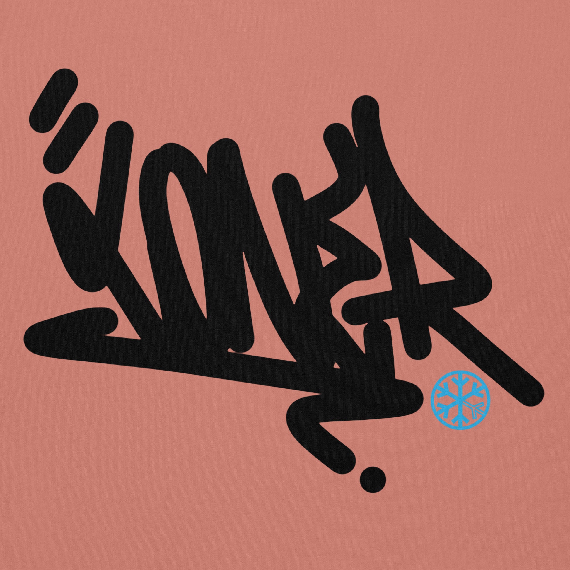 Pink-Loner Graffiti Tag Hoodie from B.Different Clothing, graphic, graffiti-inspired streetwear