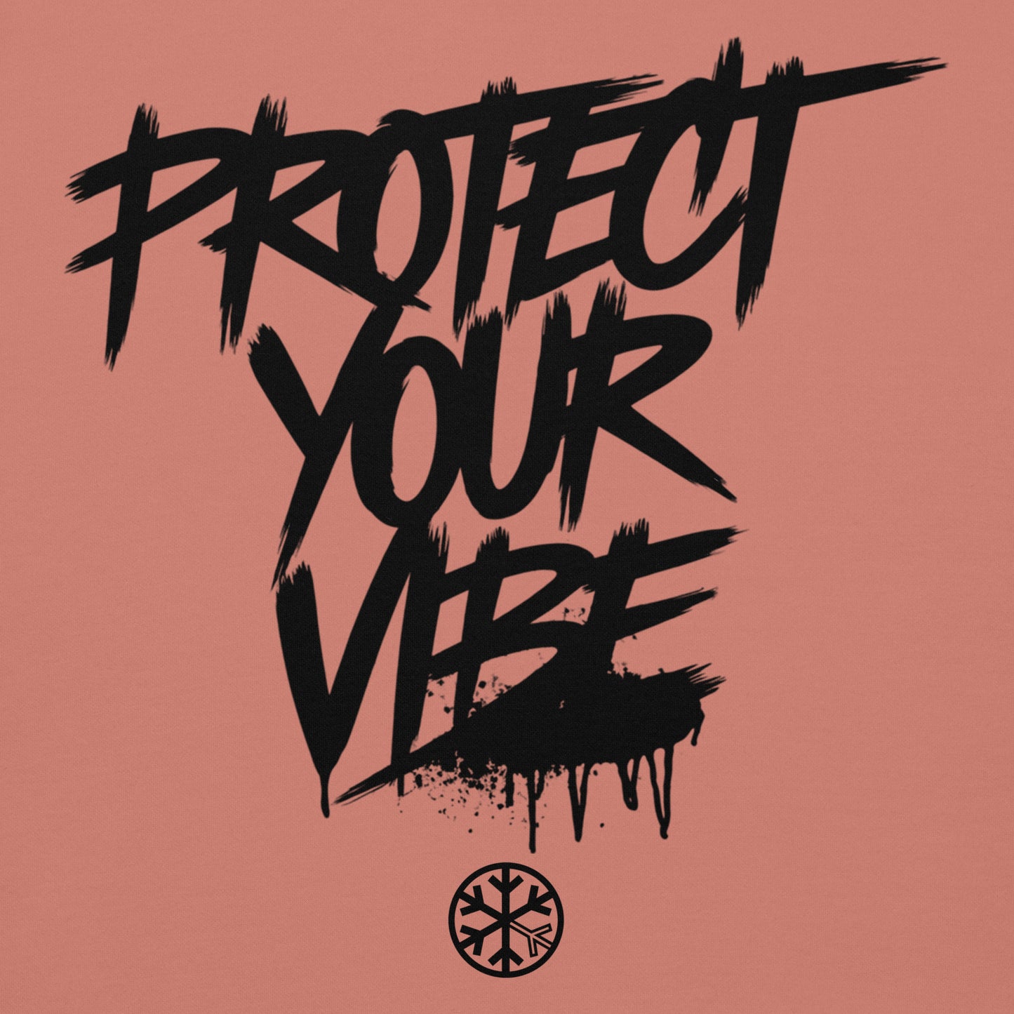 Pink-Protect Your Vibe Graffiti Tag hoodie from B.Different Clothing, graphic, graffiti-inspired streetwear