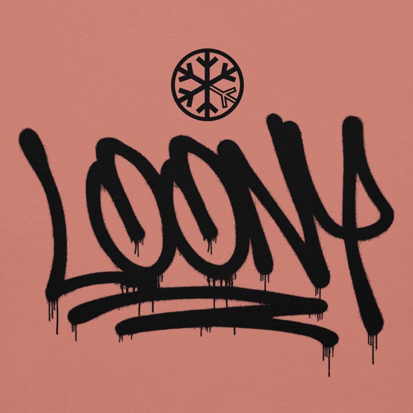 Pink-Loony Graffiti Tag Hoodie from B.Different Clothing, graphic, graffiti-inspired streetwear