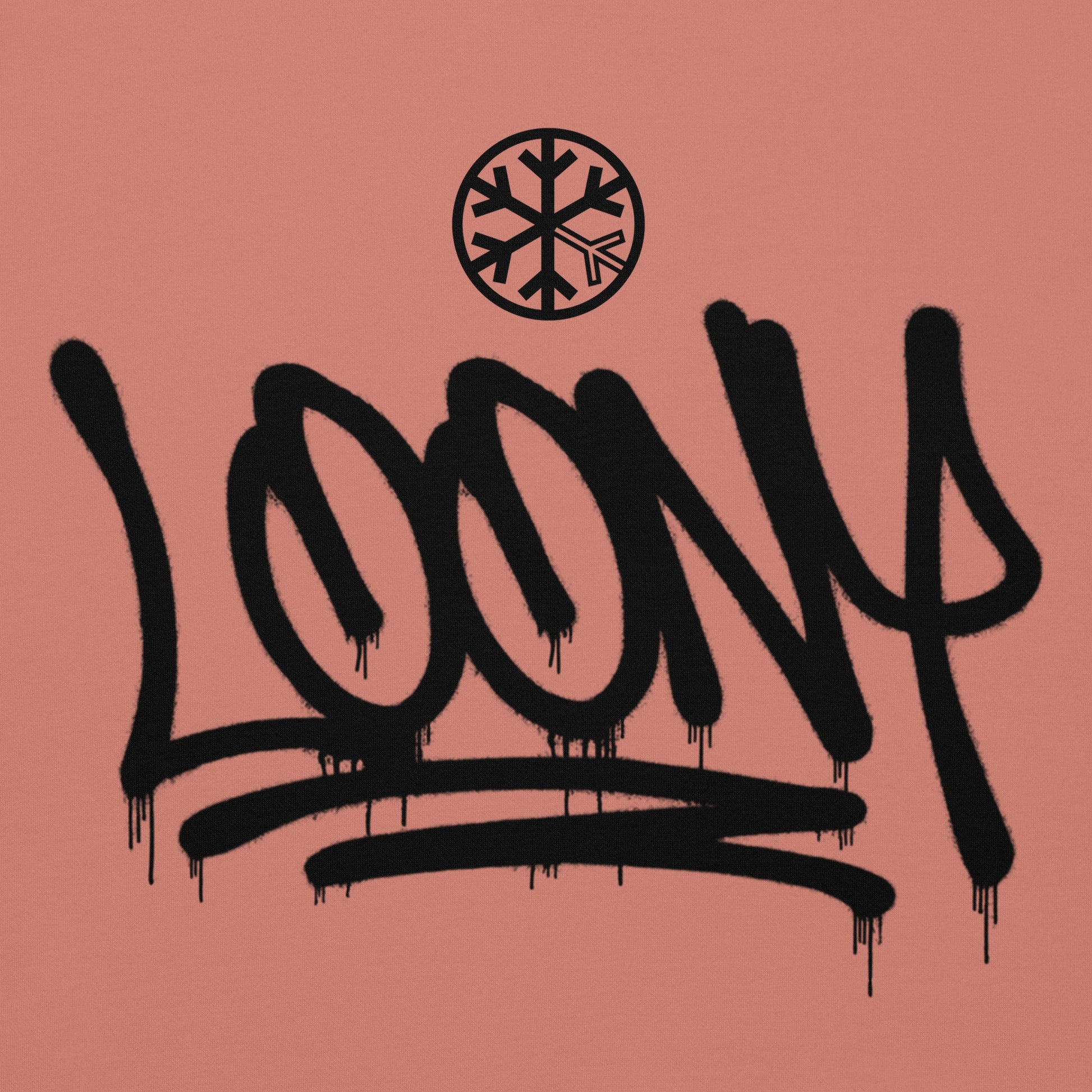 Pink-Loony Graffiti Tag Hoodie from B.Different Clothing, graphic, graffiti-inspired streetwear