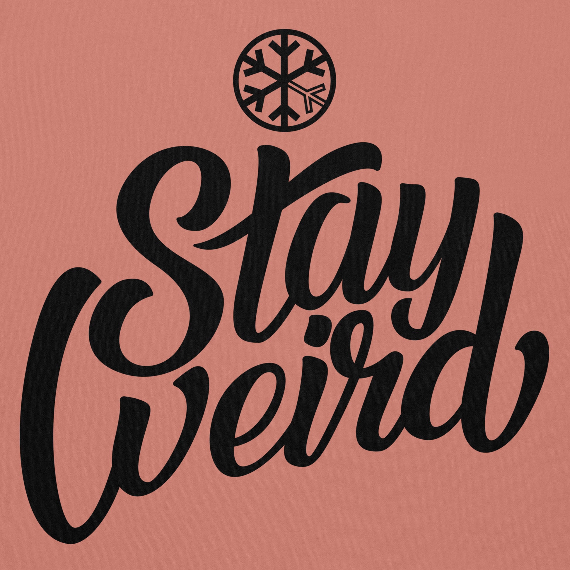 Pink-Stay Weird Hoodie from B.Different Clothing, graphic, graffiti-inspired streetwear
