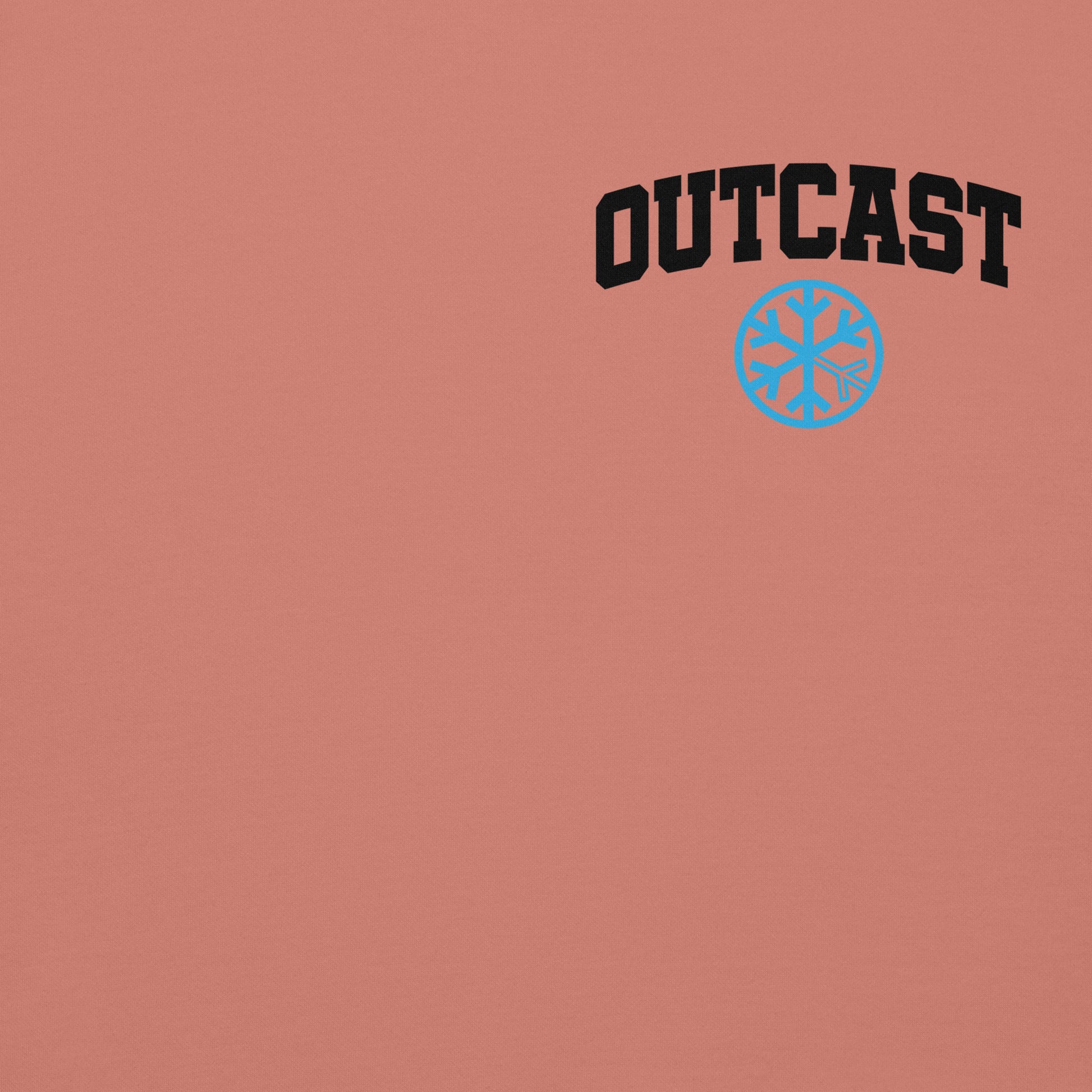 Pink-Outcast Graffiti Character Hoodie from B.Different Clothing, front graphic, graffiti-inspired streetwear