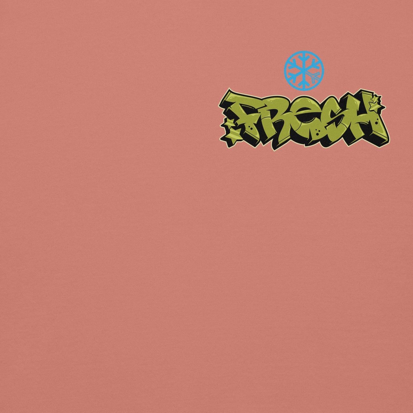 Pink-Fresh Graffiti Character Hoodie from B.Different Clothing, front graphic, graffiti-inspired streetwear