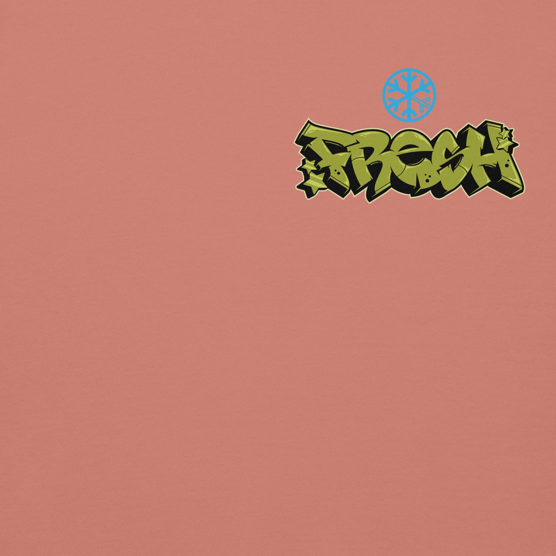 Pink-Fresh Graffiti Character Hoodie from B.Different Clothing, front graphic, graffiti-inspired streetwear