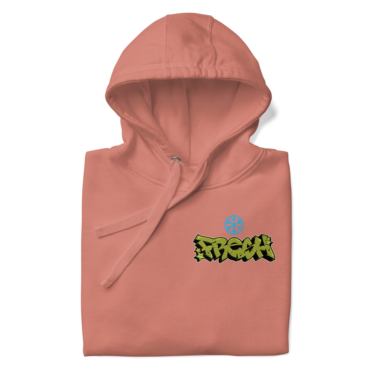 Pink-Fresh Graffiti Character Hoodie from B.Different Clothing, folded, graffiti-inspired streetwear