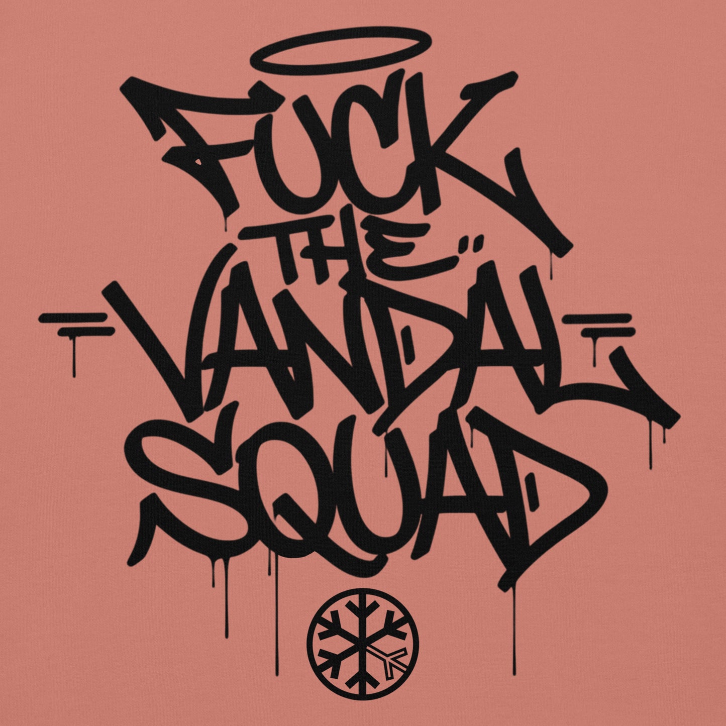 Pink-Fuck The Vandal Squad Graffiti Hoodie from B.Different Clothing, graphic, graffiti-inspired streetwear