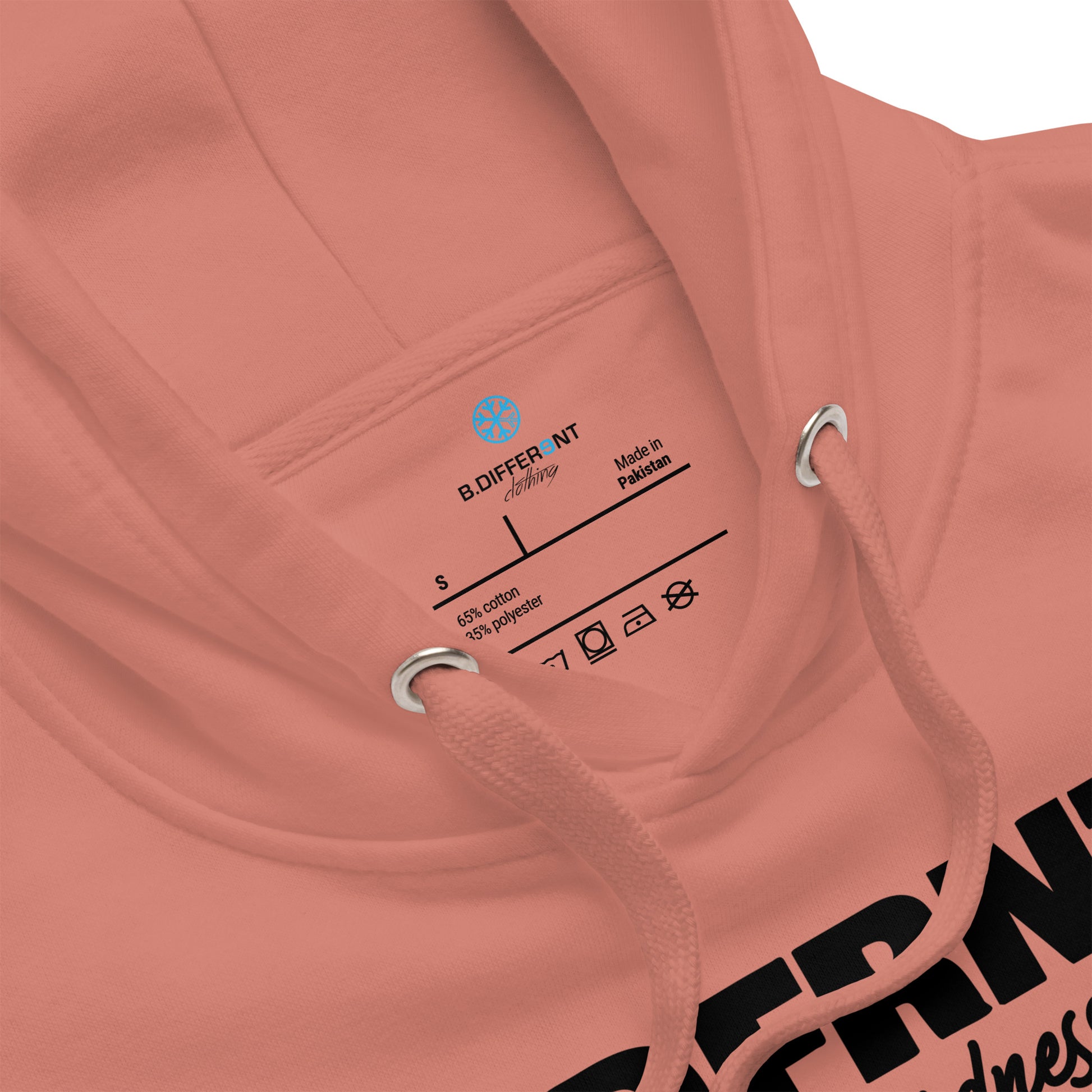 Pink-Black Sheep Hoodie from B.Different Clothing, collar, graffiti-inspired streetwear