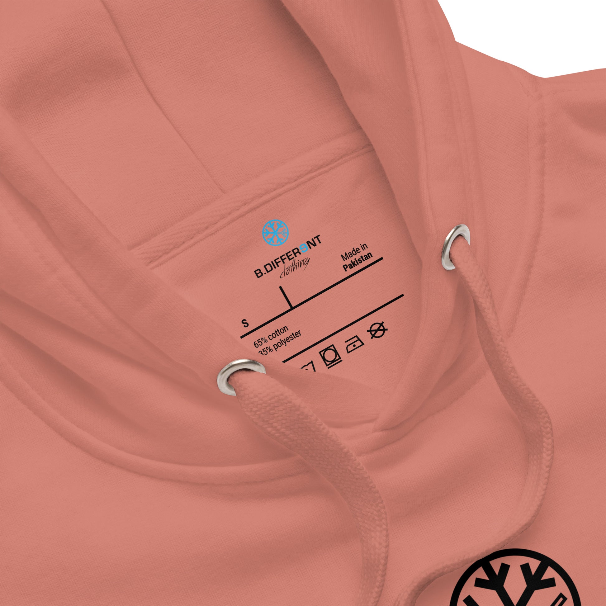 Pink-Outsider Graffiti Tag Sweatshirt from B.Different Clothing, collar, graffiti-inspired streetwear