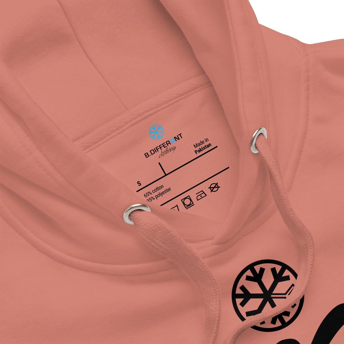 Pink-Stay Weird Hoodie from B.Different Clothing, collar, graffiti-inspired streetwear