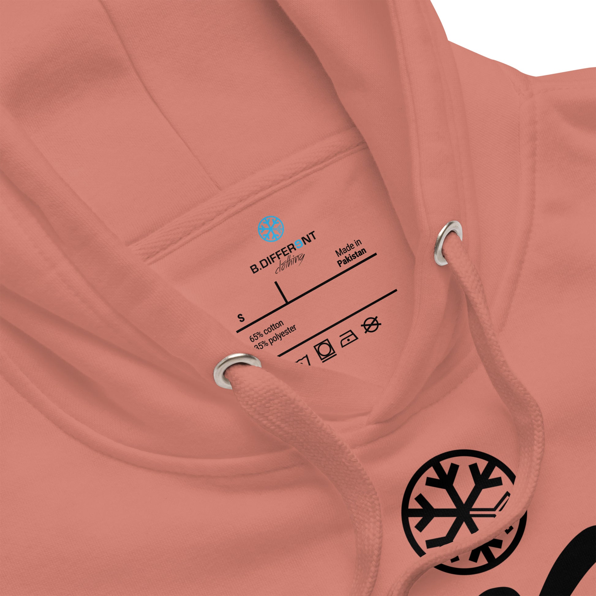 Pink-Stay Weird Hoodie from B.Different Clothing, collar, graffiti-inspired streetwear
