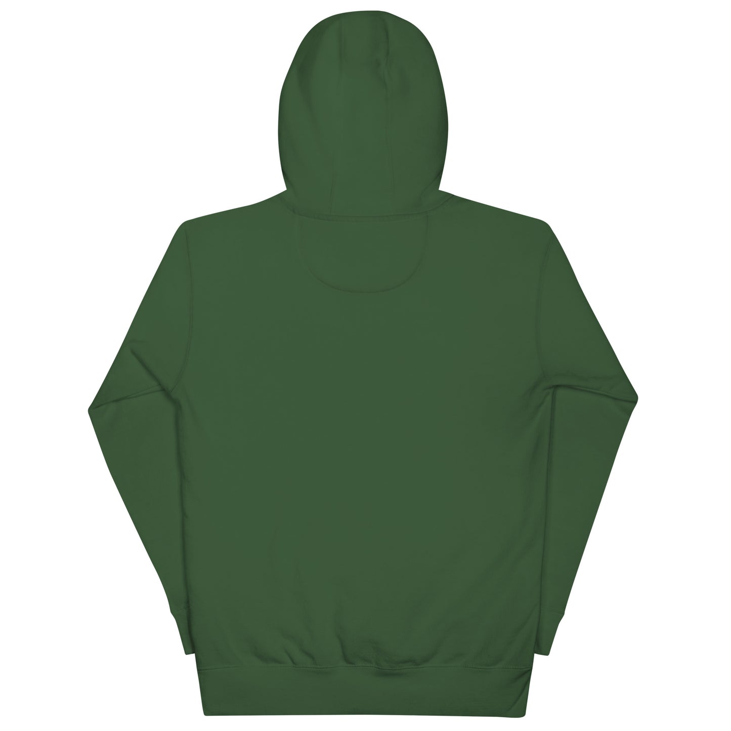 Green-Groupthink Graffiti Hoodie from B.Different Clothing, back view, graffiti-inspired streetwear
