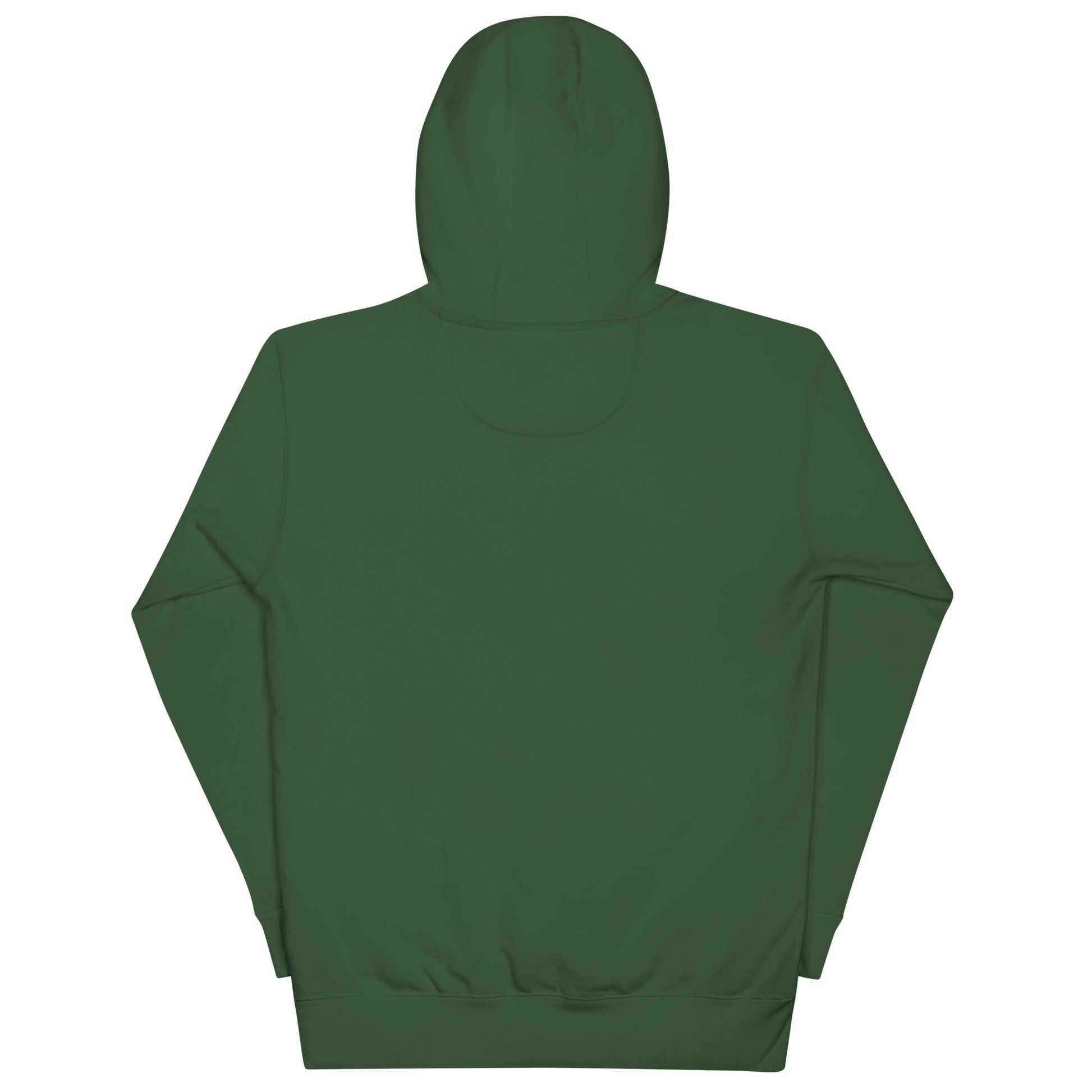 Green-Groupthink Graffiti Hoodie from B.Different Clothing, back view, graffiti-inspired streetwear