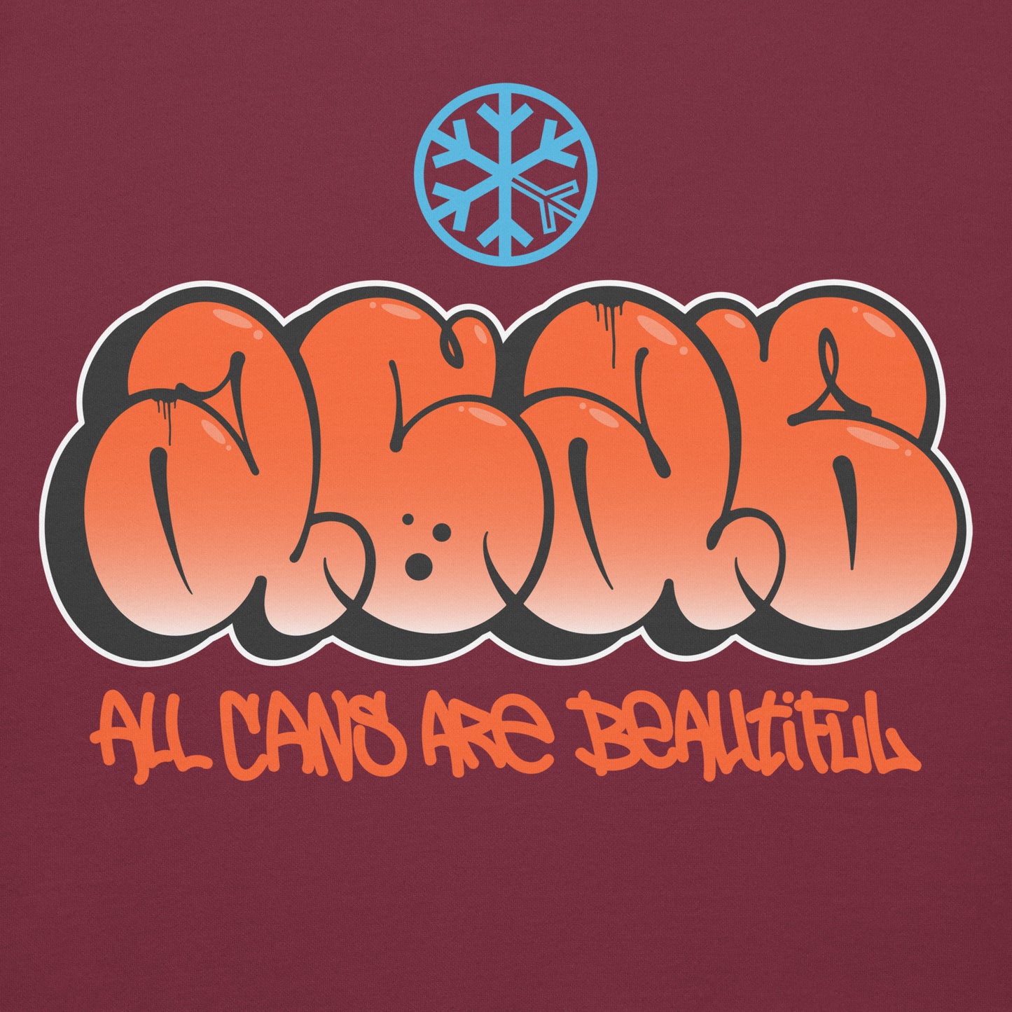 Maroon-ACAB Graffiti Throw-up Hoodie from B.Different Clothing, graphic, graffiti-inspired streetwear