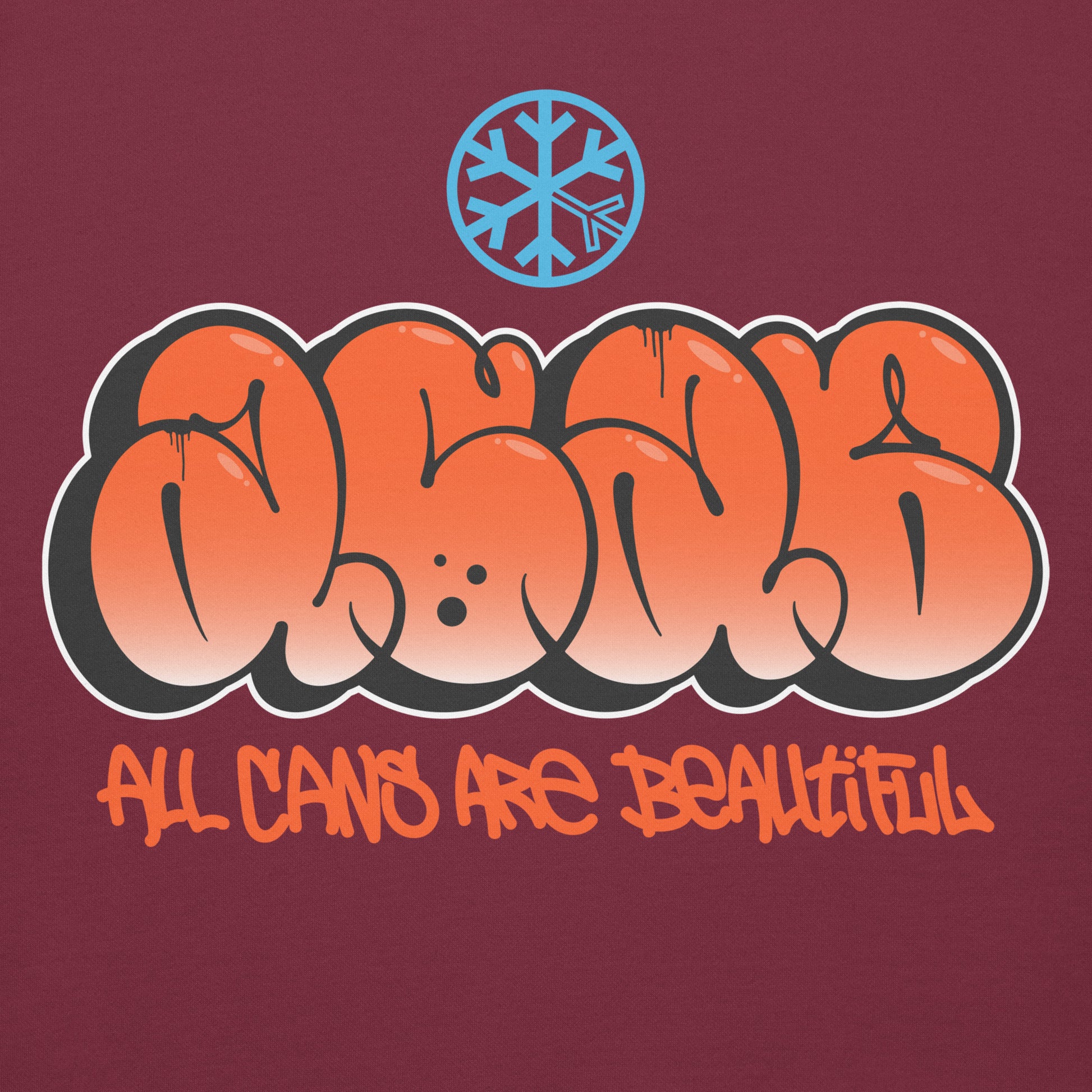 Maroon-ACAB Graffiti Throw-up Hoodie from B.Different Clothing, graphic, graffiti-inspired streetwear