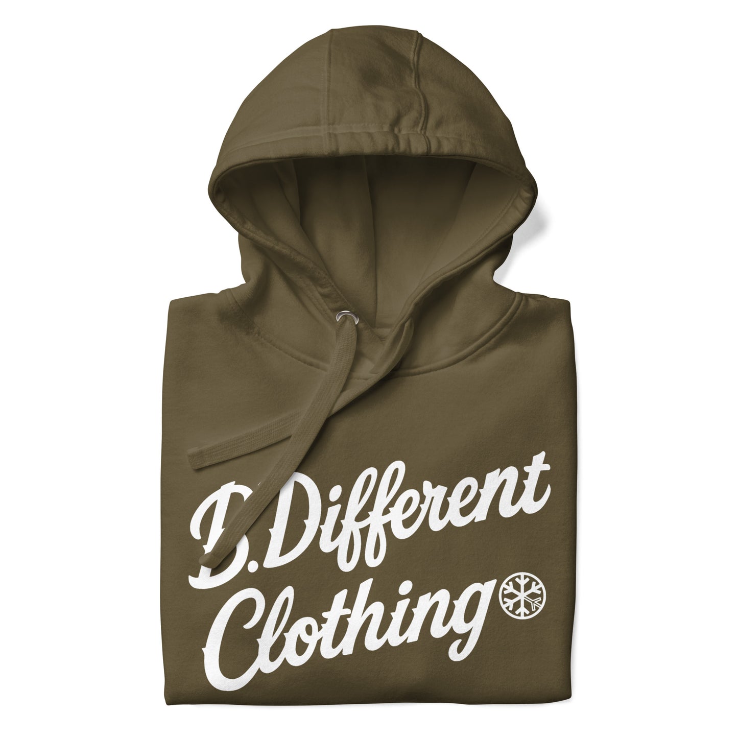 Green-The League Hoodie from B.Different Clothing, folded, graffiti-inspired streetwear
