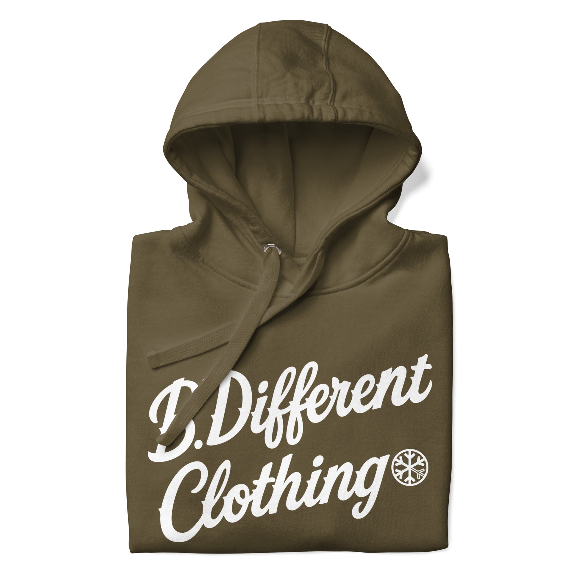 Green-The League Hoodie from B.Different Clothing, folded, graffiti-inspired streetwear