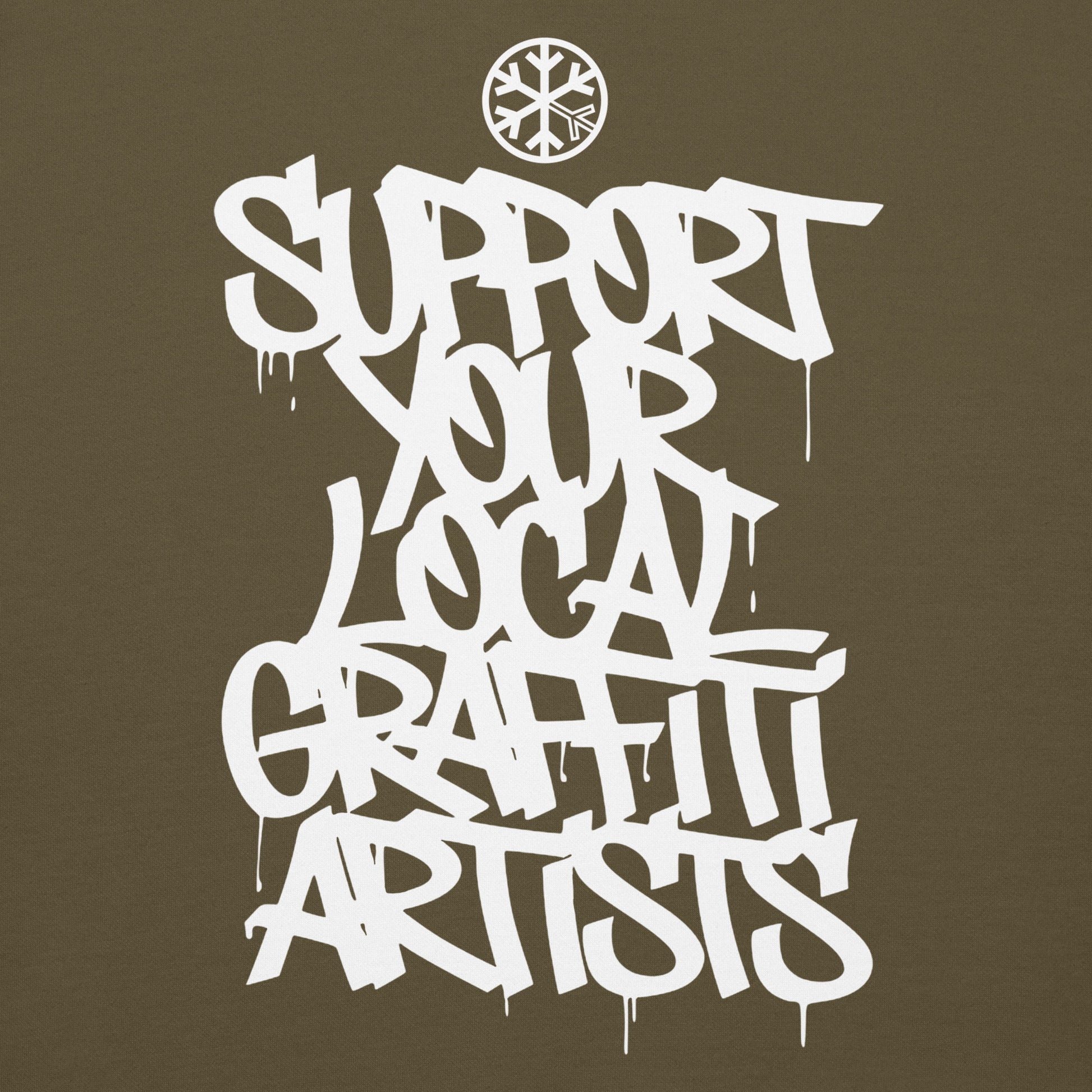 Green-Support Your Local Graffiti Artists Hoodie from B.Different Clothing, graphic, graffiti-inspired streetwear